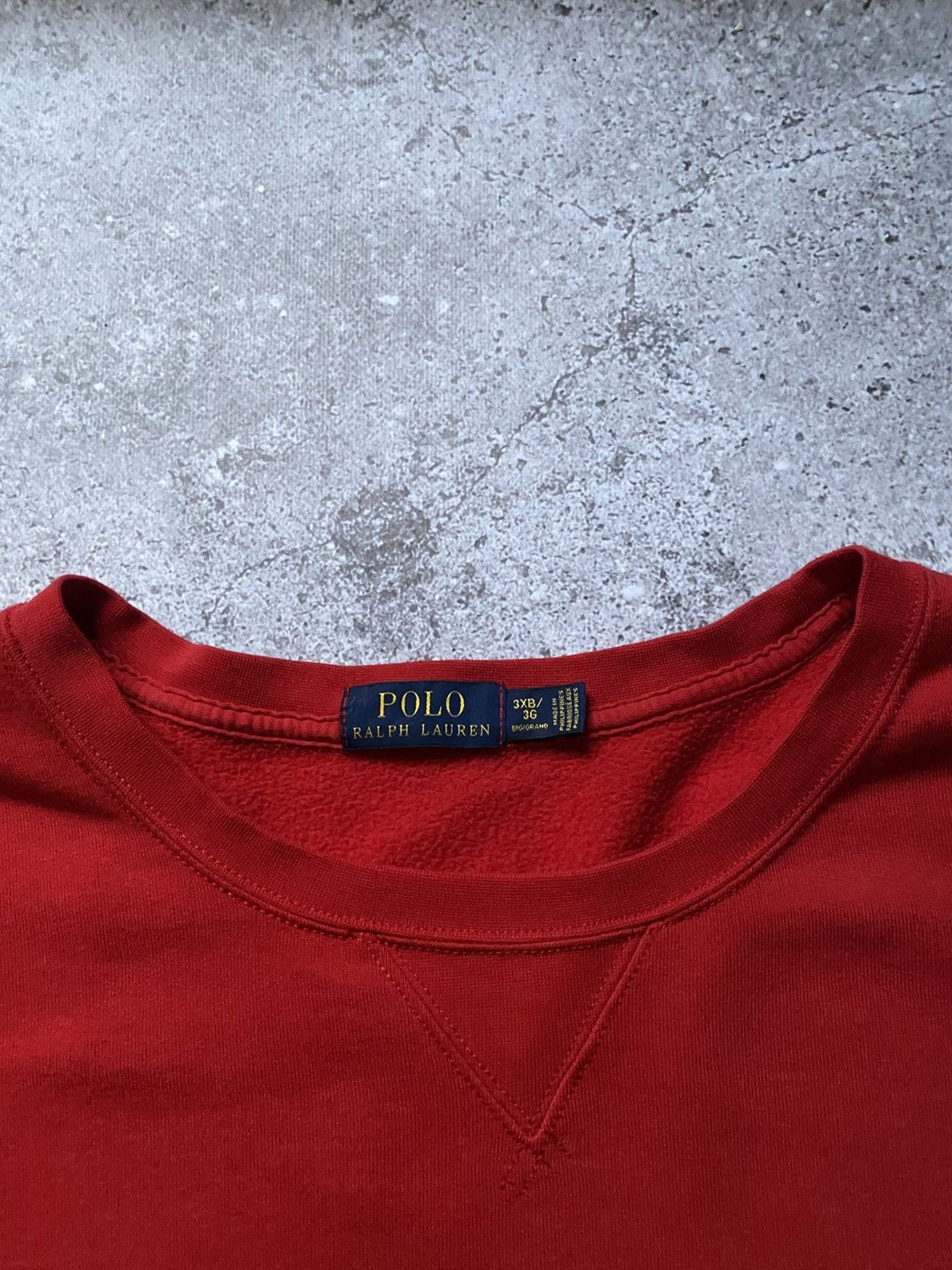 Polo Ralph Lauren × Rugby Ralph Lauren Mens Polo Ralph Lauren Red Sweatshirt Crew Neck Small Logo Size US XXL / EU 58 / 5 - 3 Thumbnail