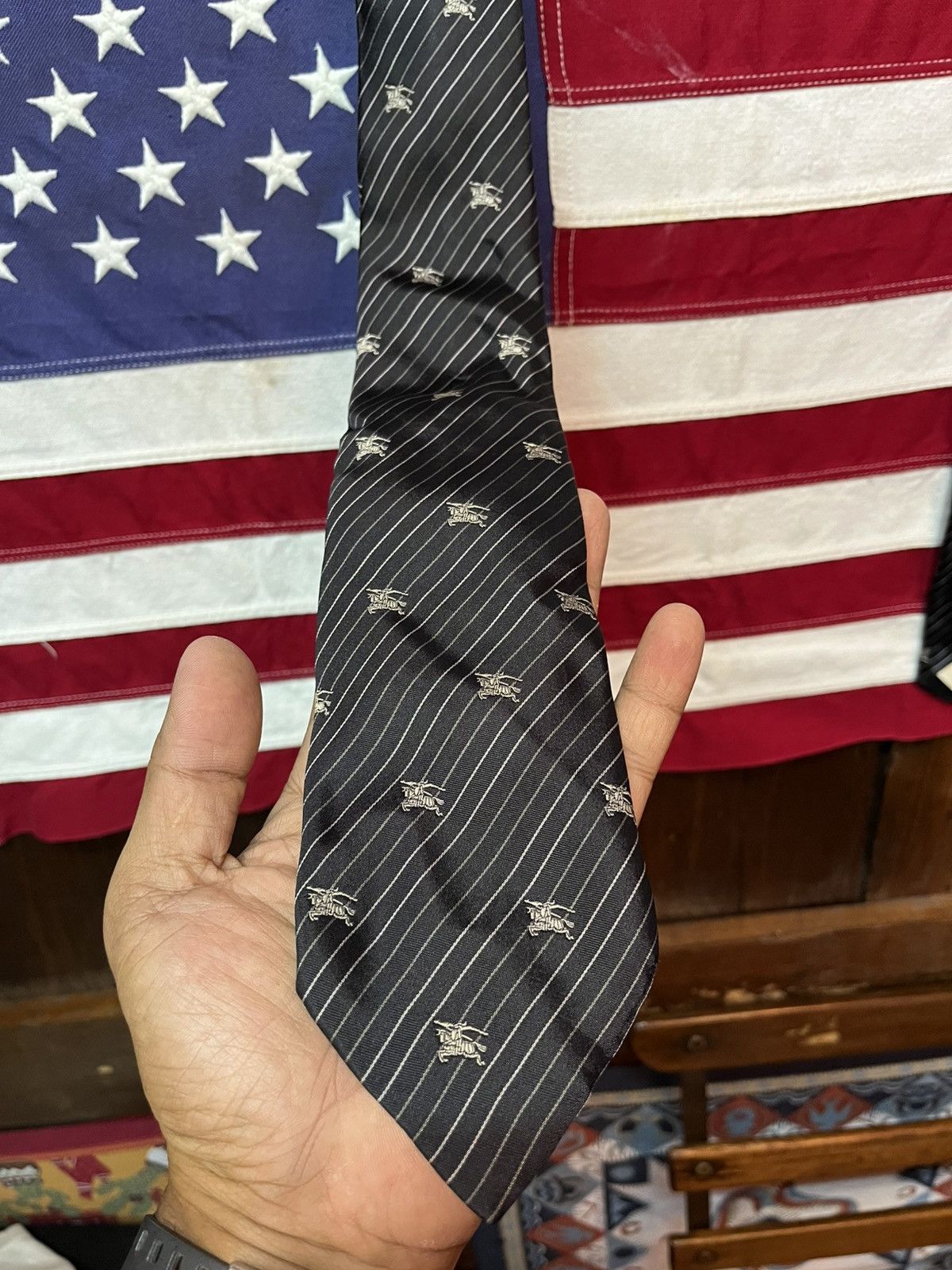 Burberry Burberry Tie Allover Logo Size ONE SIZE - 2 Thumbnail