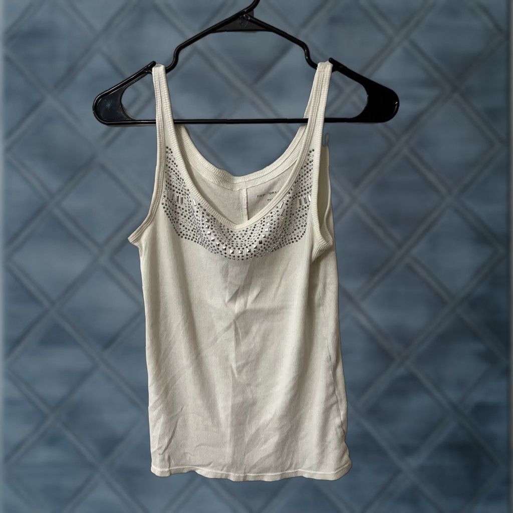 Vintage VINTAGE New York & Company White Tank Camisole Women's Size Medium Size M / US 6-8 / IT 42-44 - 1 Thumbnail