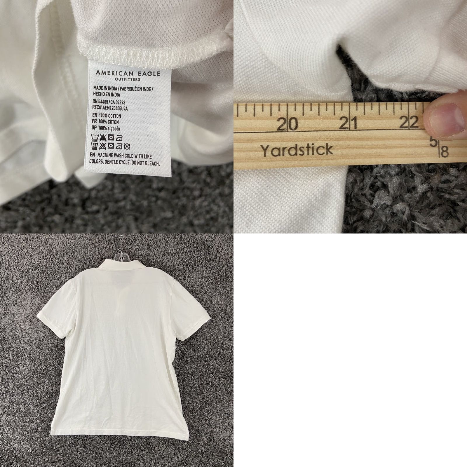 American Eagle Outfitters VINTAGE? No. American Eagle Polo Shirt Men M White Short Sleeve Size M Polo Men White American Eagle Outfitters Short Sleeve Polo Mens Size M Size US M / EU 48-50 / 2 - 8 Thumbnail