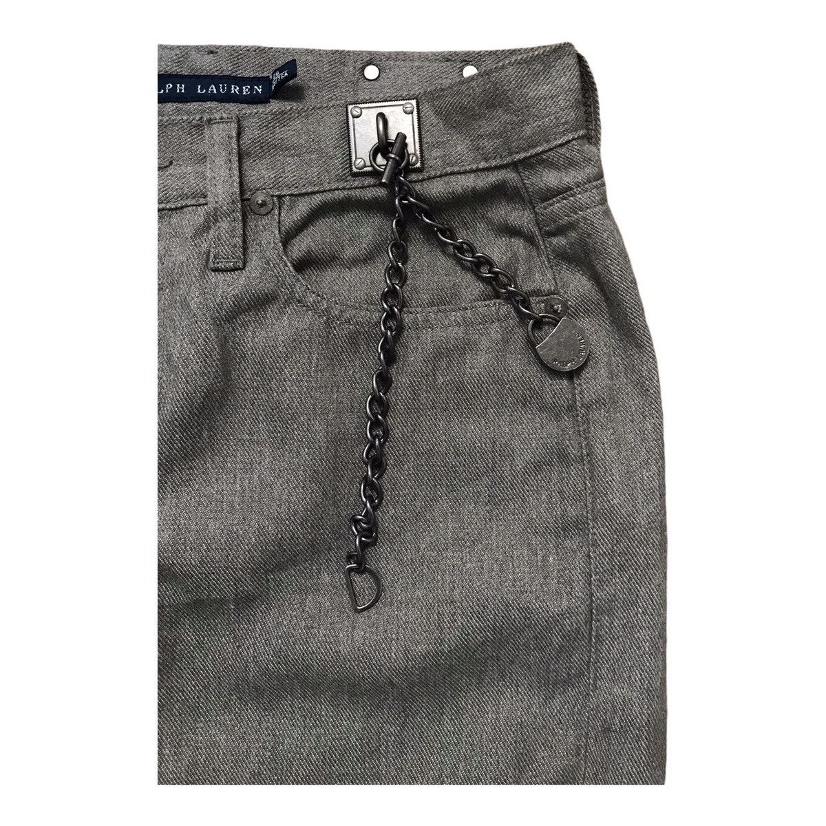 Polo Ralph Lauren × RRL Ralph Lauren × Ralph Lauren Ralph Lauren Decorative Chain At Waist Denim Skirt Size 30" / US 8 / IT 44 - 3 Thumbnail