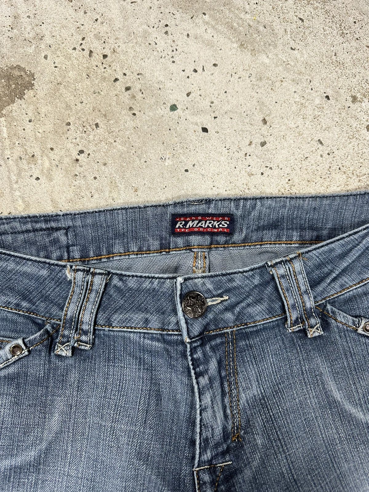If Six Was Nine × Le Grande Bleu (L.G.B.) × Vintage Vintage Y2K Flare Wide Legs Baggy Denim Pants Size US 30 / EU 46 - 4 Thumbnail