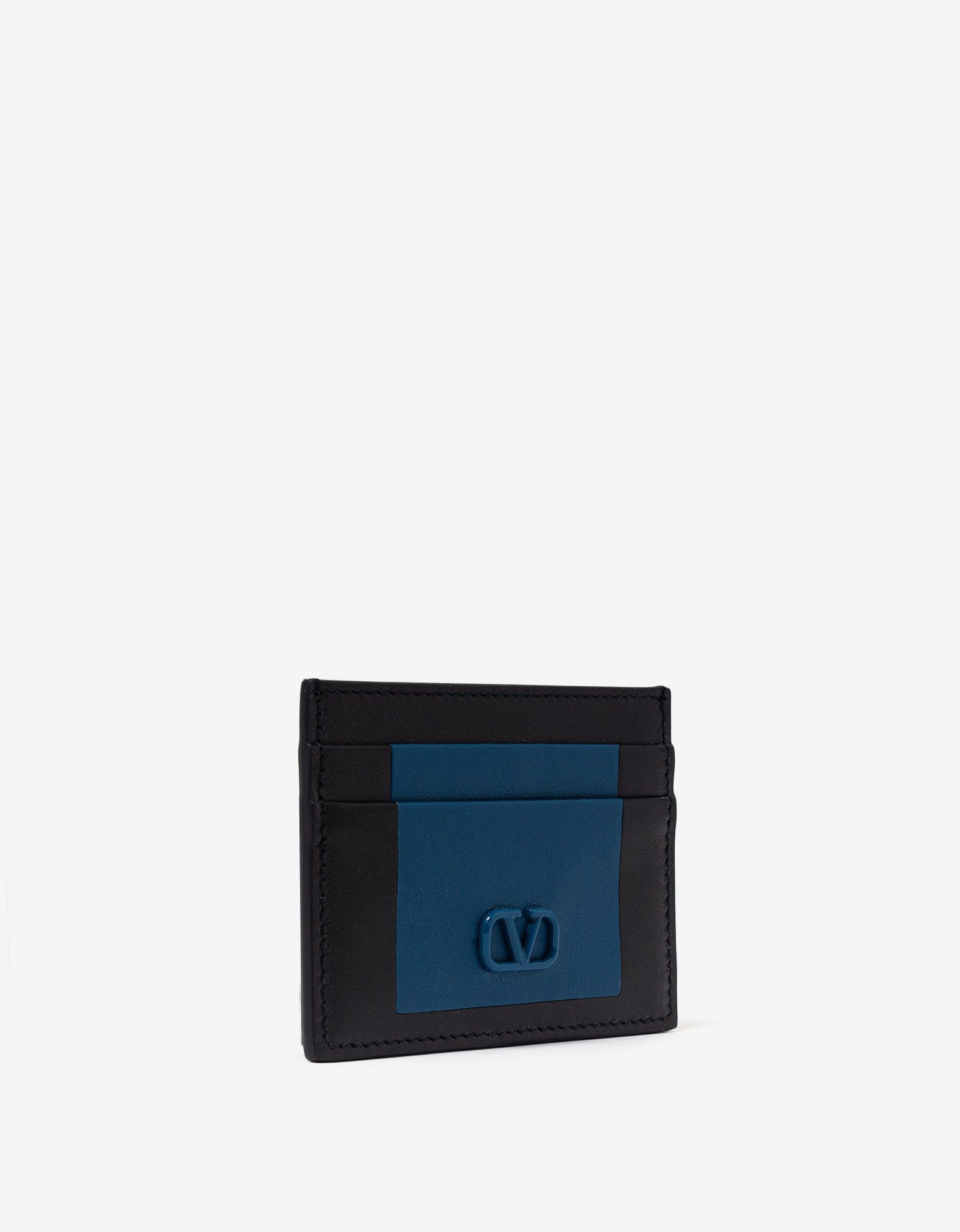 Valentino Valentino Blue VLogo Signature Card Holder Size ONE SIZE - 3 Thumbnail