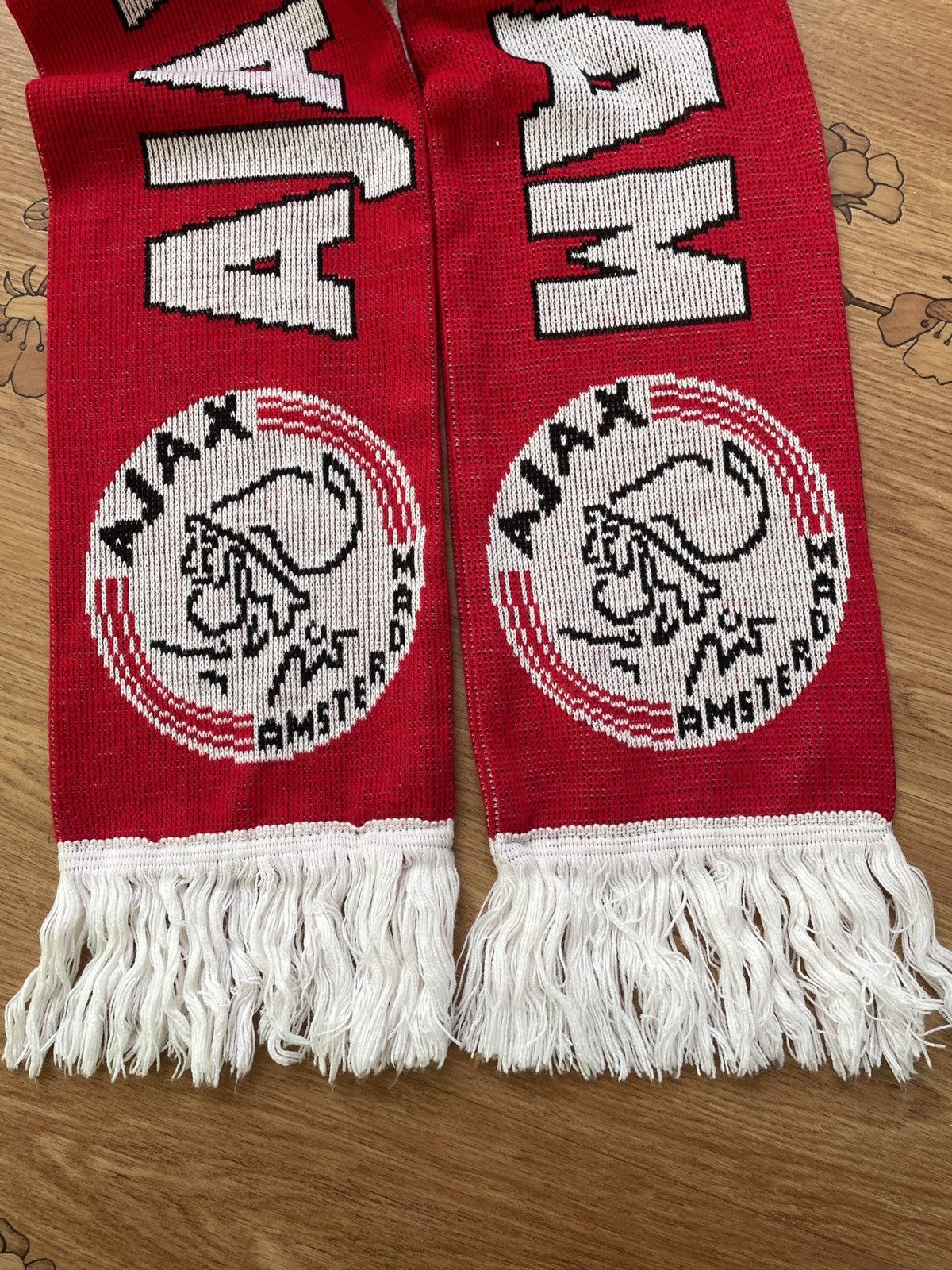 Vintage Vintage Ajax Amsterdam “Jonge Schare” Football soccer scarf Size ONE SIZE - 4 Thumbnail