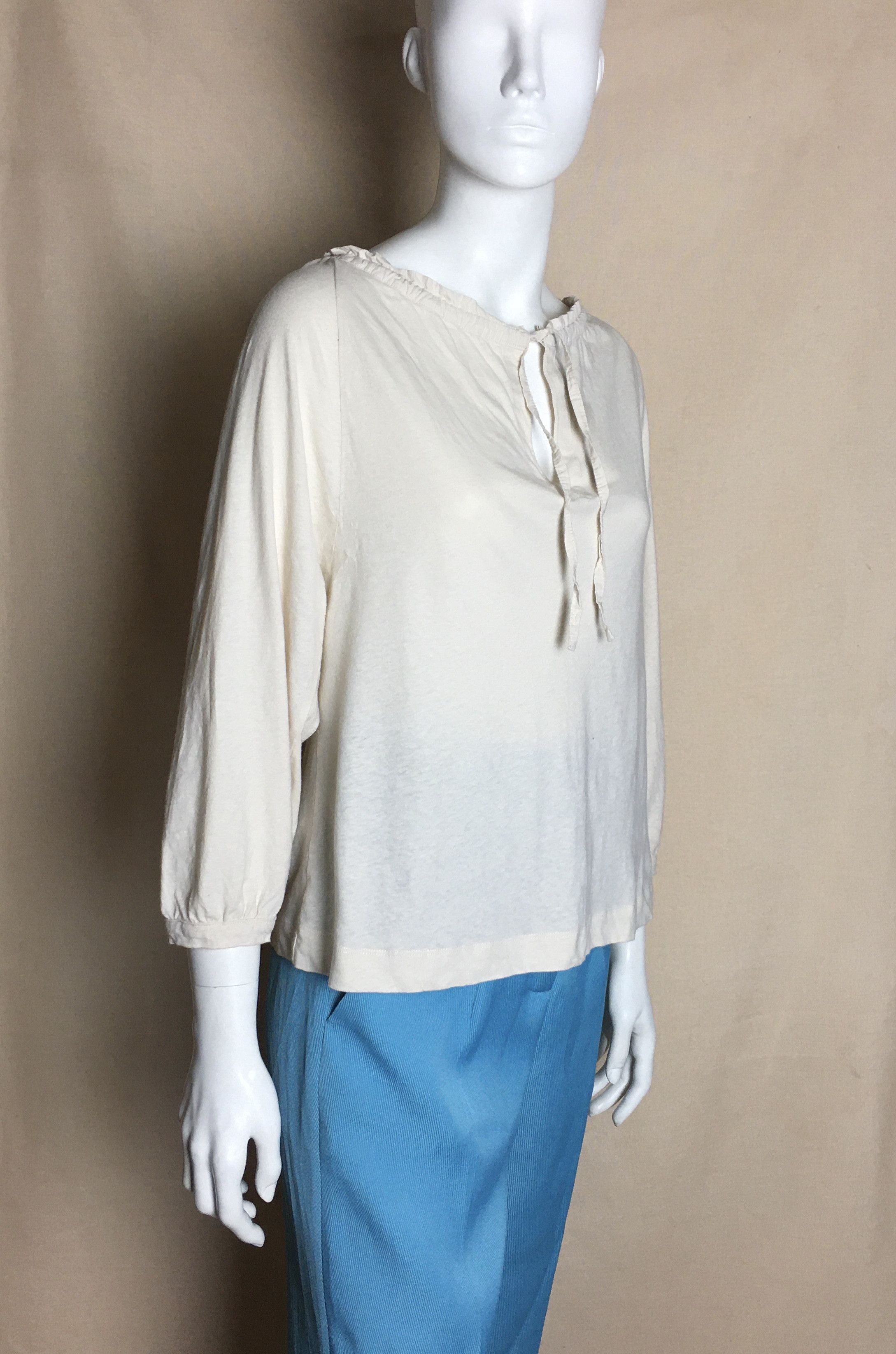 Designer TOAST Cotton Linen Blend Top Blouse Size XS Size XS / US 0-2 / IT 36-38 - 4 Thumbnail