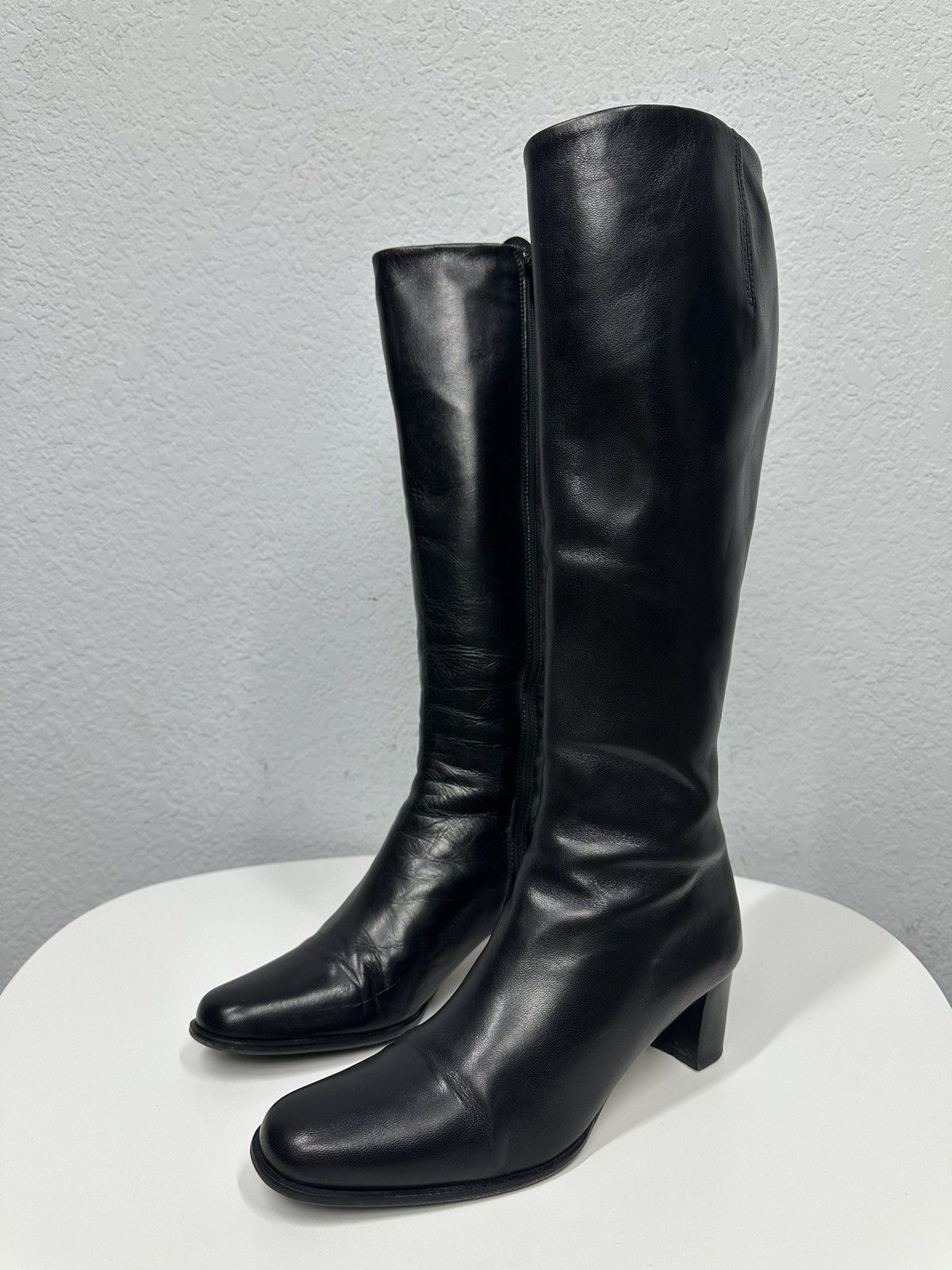 Dolce & Gabbana Vintage Shoes Leather High Heels Y2k Boots Ifsixwasnine 90s Size US 7.5 / IT 37.5 - 5 Thumbnail
