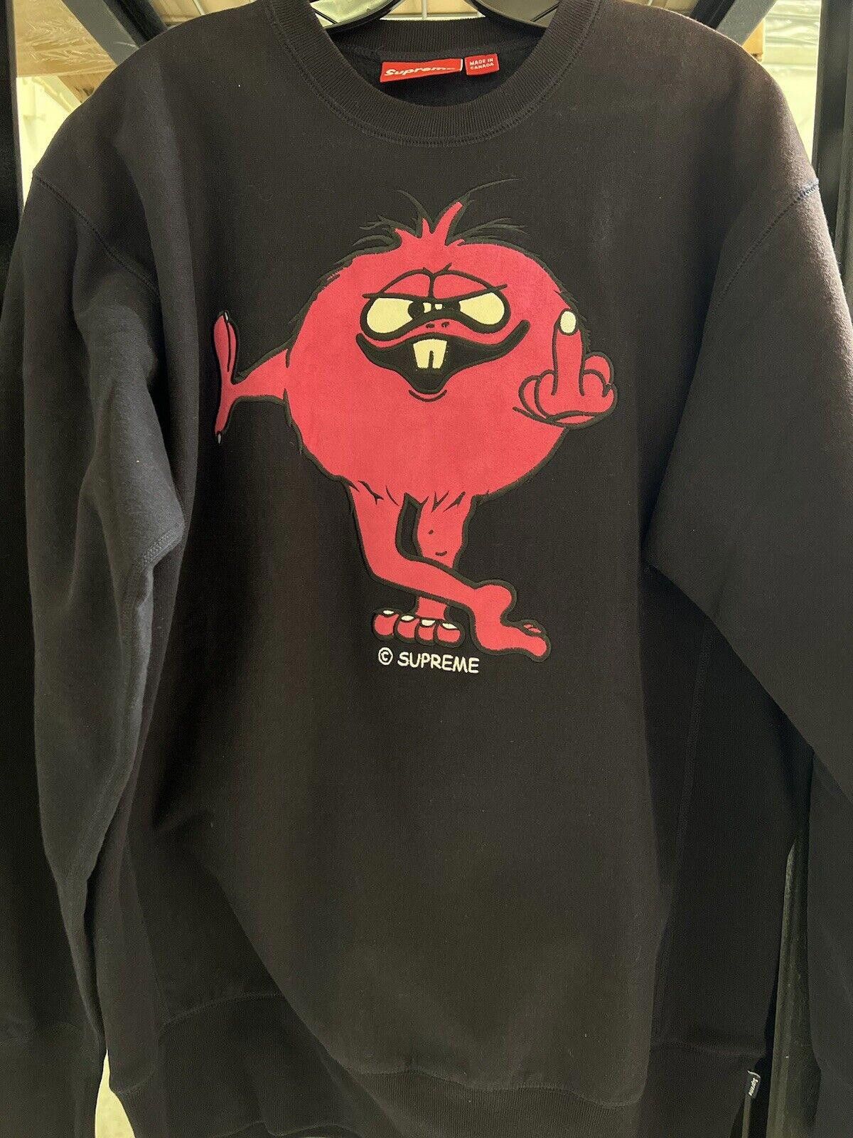 Supreme 2002 Vintage Supreme Camacho Crewneck XL Navy Pink Size US XL / EU 56 / 4 - 2 Thumbnail