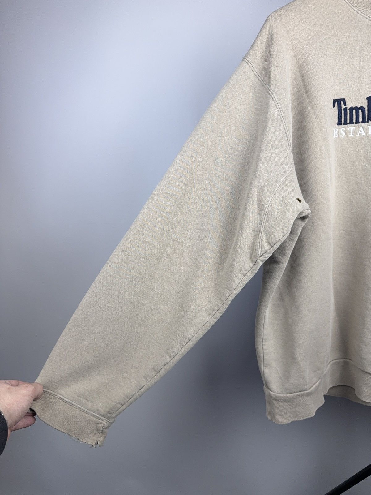 Timberland 00s Timberland Distressed Vintage Logo Crewneck Sweatshirt Size US XL / EU 56 / 4 - 9 Thumbnail