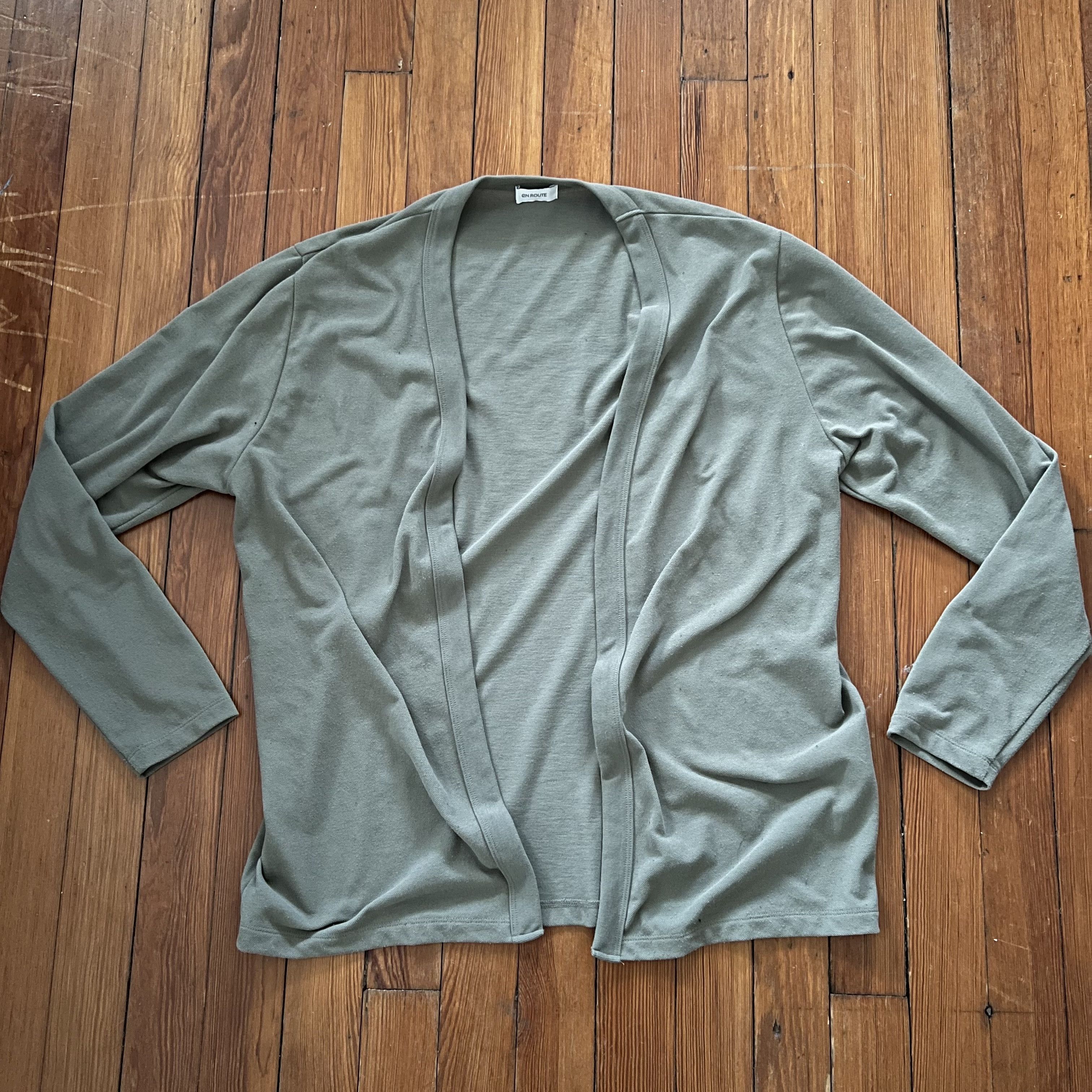 Japanese Brand en Route Noragi style cardigan / Khaki / Small Size US S / EU 44-46 / 1 - 1 Thumbnail