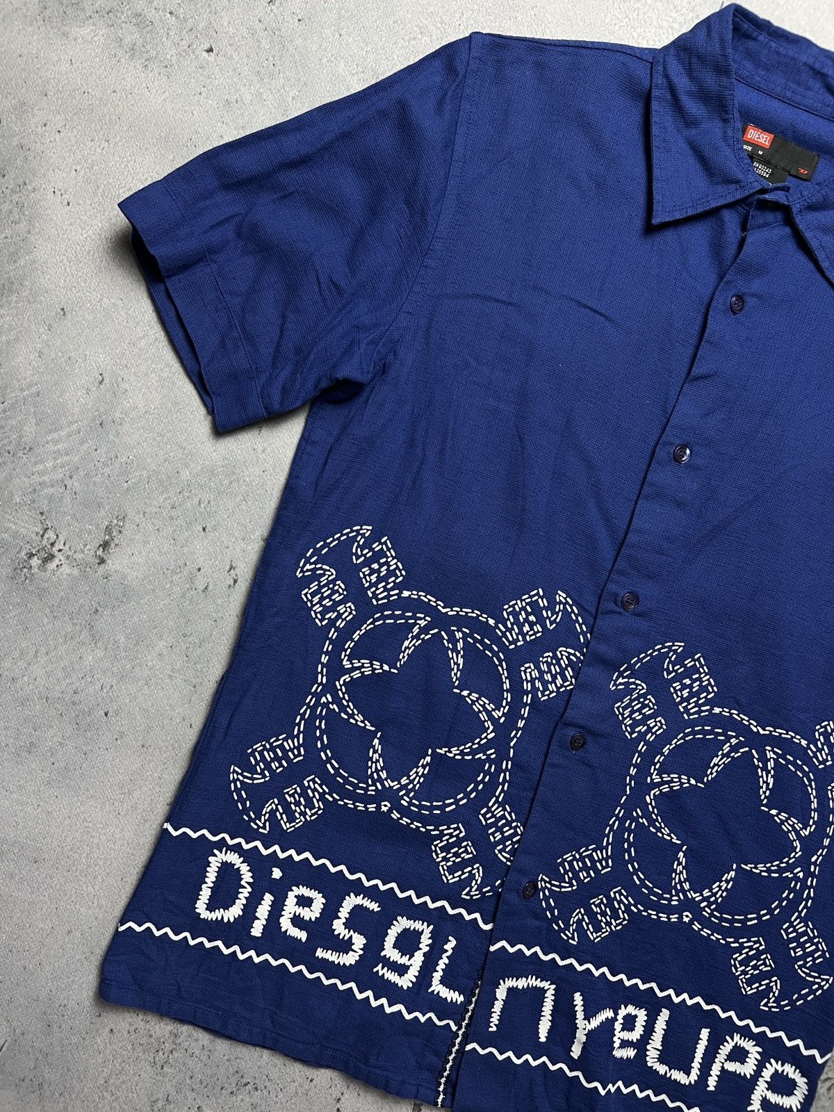 Diesel Rare Diesel Hawaiian Native Patterns Cotton Blend Shirt Size US M / EU 48-50 / 2 - 3 Thumbnail