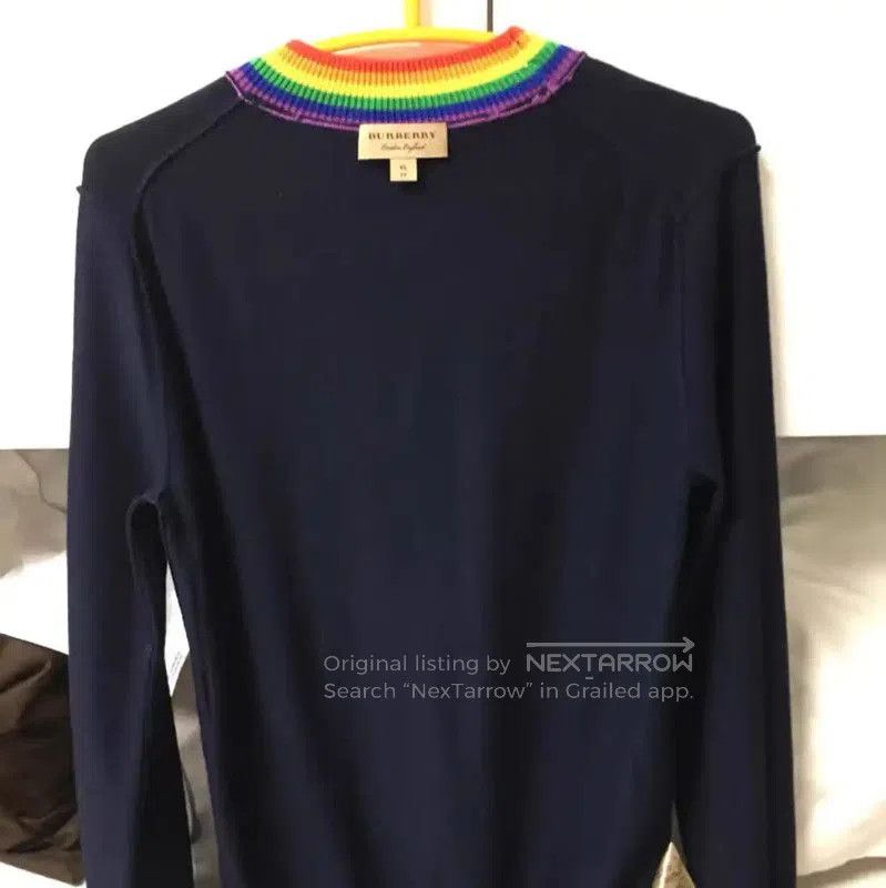 Burberry Burberry Colorblock Wool Knit Sweater for Women. Size XS / US 0-2 / IT 36-38 - 9 Thumbnail