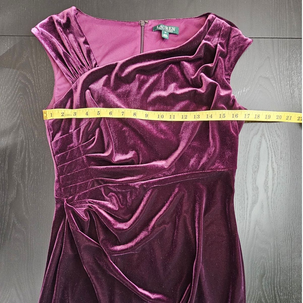 Lauren Ralph Lauren Lauren Ralph Lauren Velvet Sheath Midi Cocktail Dress 10 Size L / US 10 / IT 46 - 5 Thumbnail