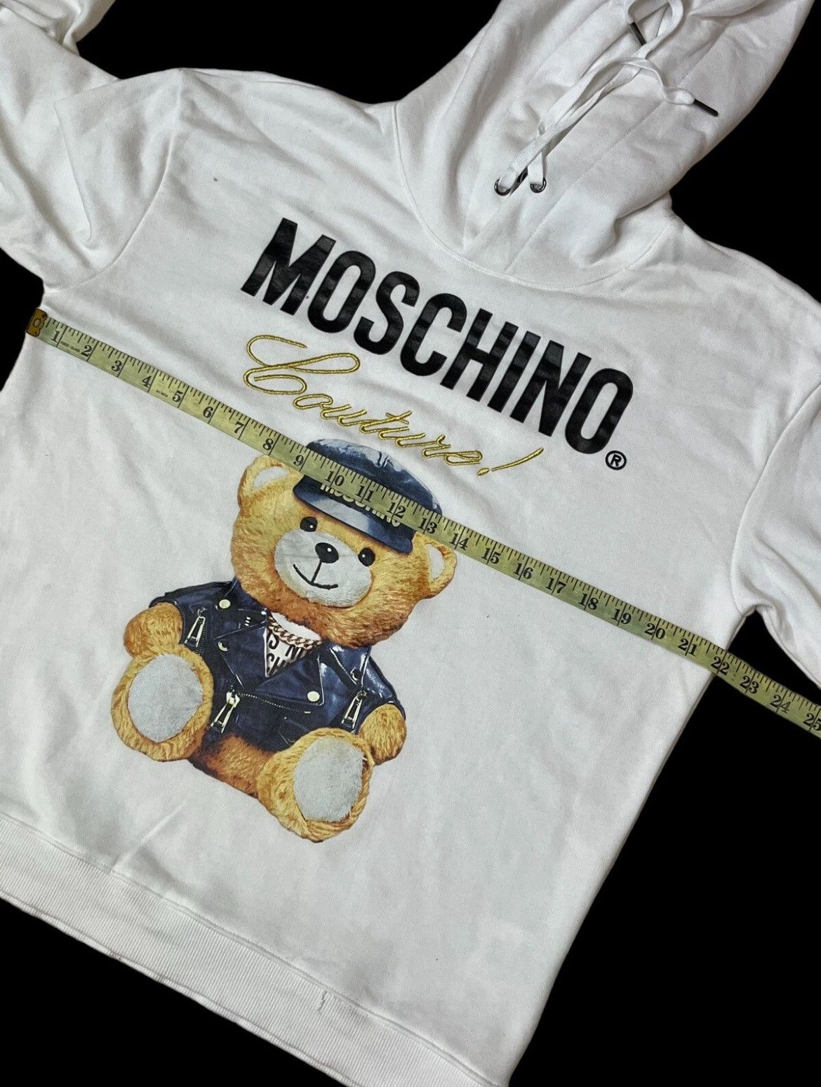 Moschino MOSCHINO MILANO COUTURE TEDDY BEAR PULLOVER HOODIES Size US L / EU 52-54 / 3 - 6 Thumbnail