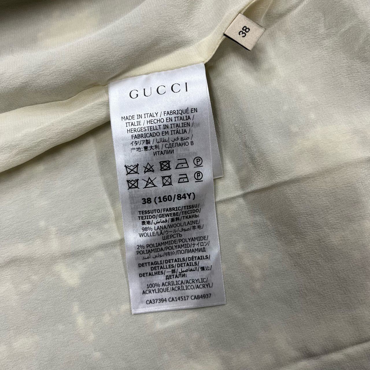 Gucci Gucci Size 38 Thousand-bird check striped tweed cardigan sw Size US XXS / EU 40 - 4 Thumbnail