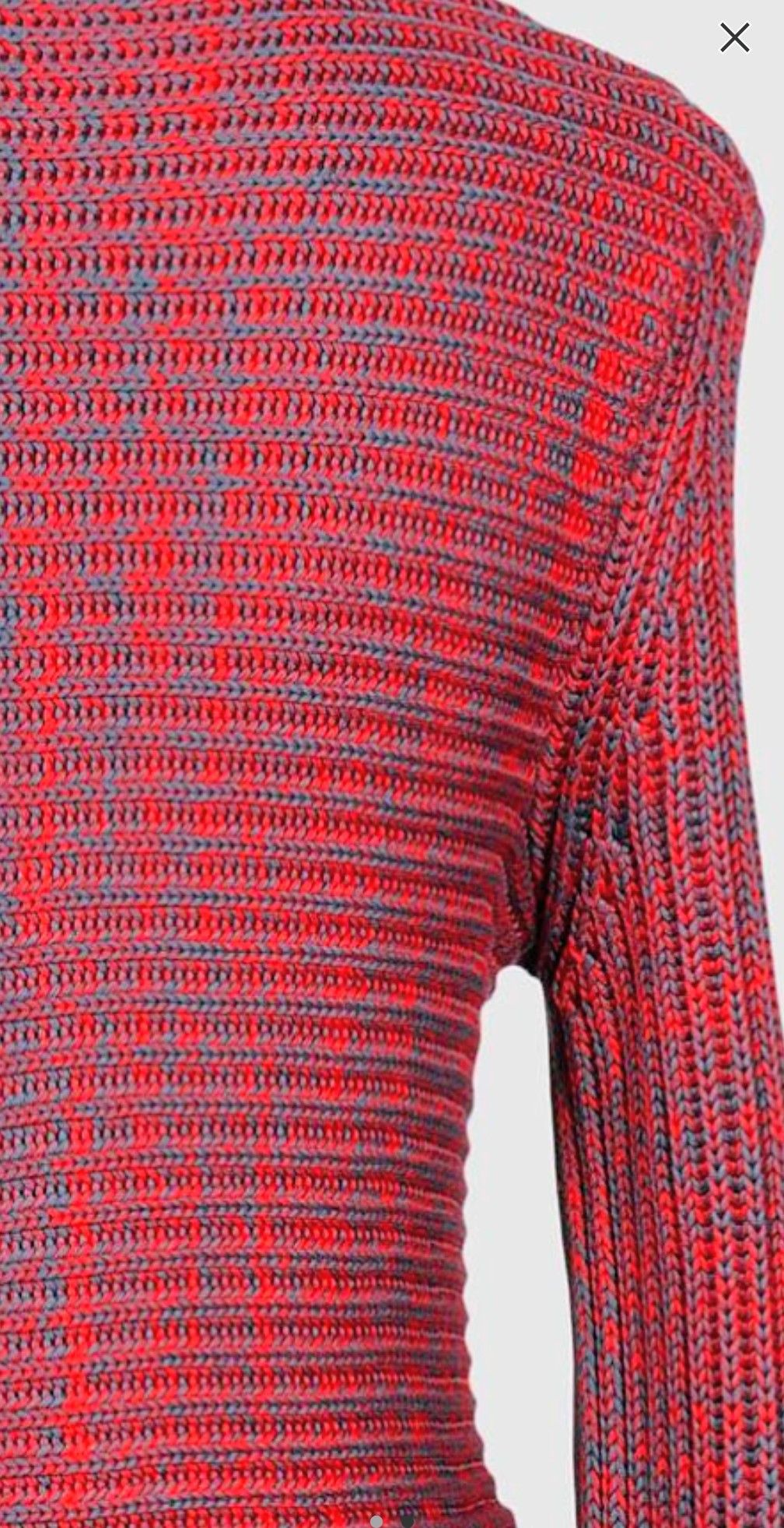 Balenciaga Balenciaga melange effect red/navy sweater Size US L / EU 52-54 / 3 - 5 Thumbnail