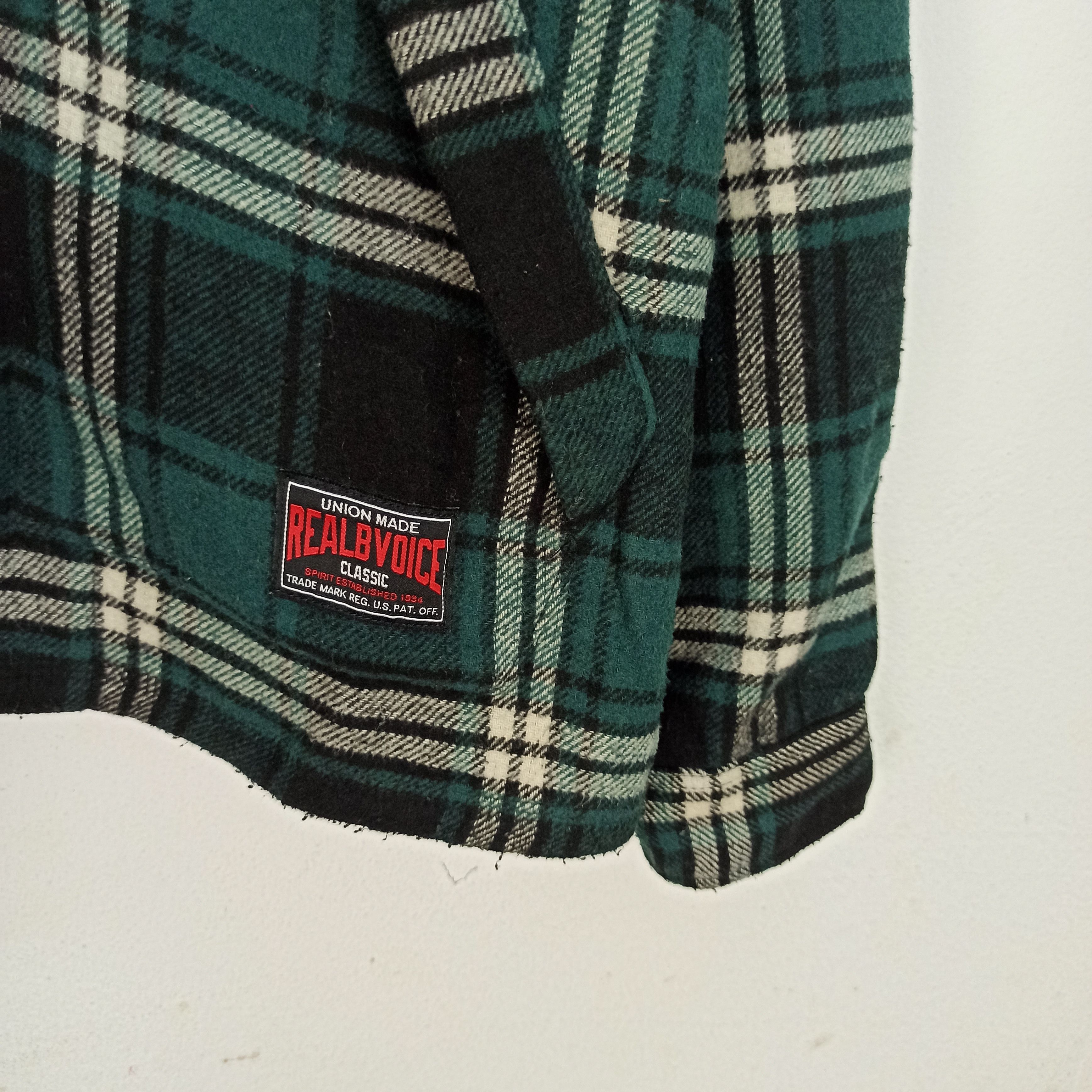 14th Addiction × Flannel × Japanese Brand Rare Flannel Jacket RealBvoice Green Colour Button Size US L / EU 52-54 / 3 - 4 Thumbnail