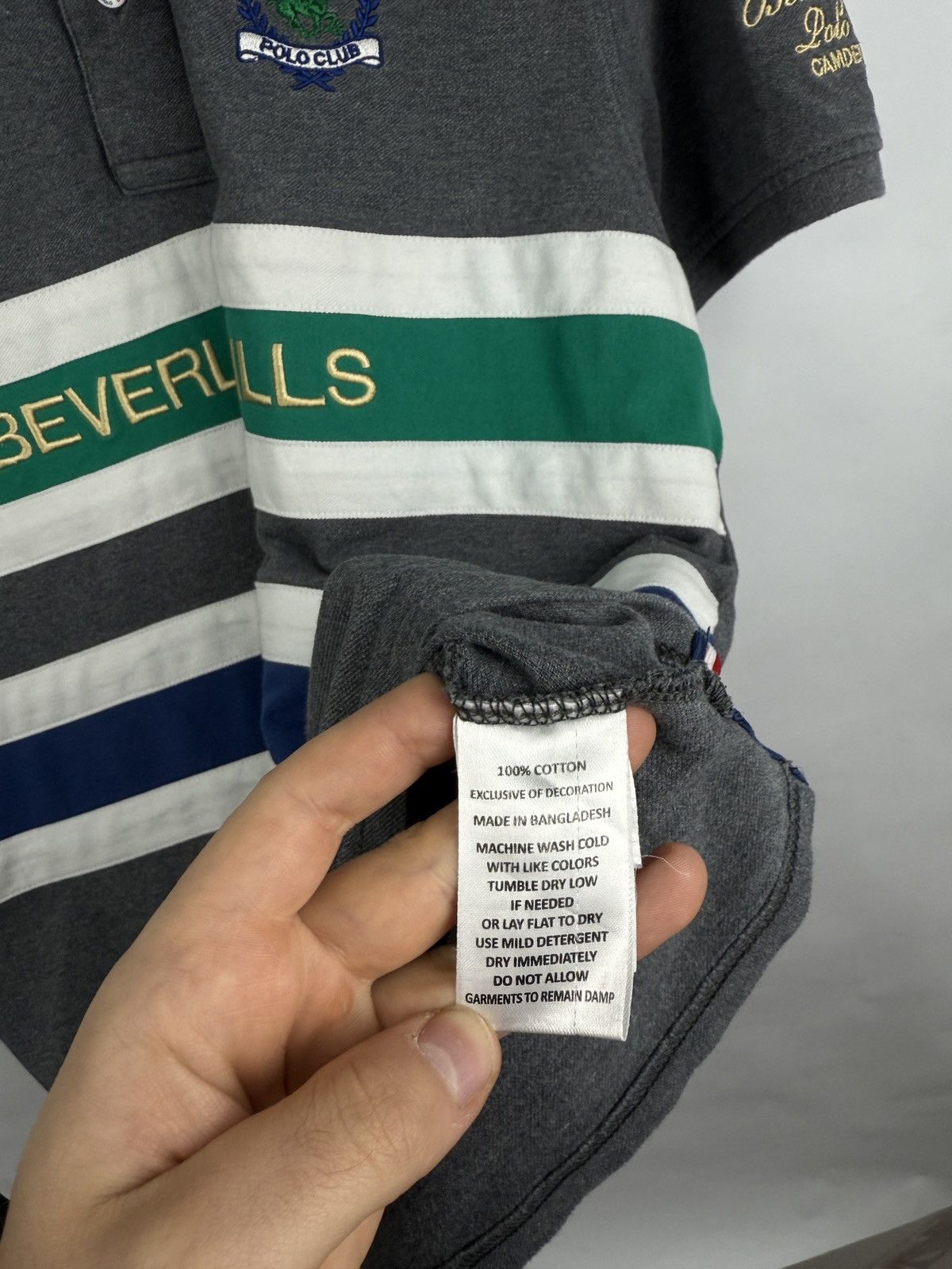 Beverly Hills Polo Club 🇺🇸 Vintage Beverly Hills Polo Club Camden Team Polo T-Shirt Size US XL / EU 56 / 4 - 9 Thumbnail