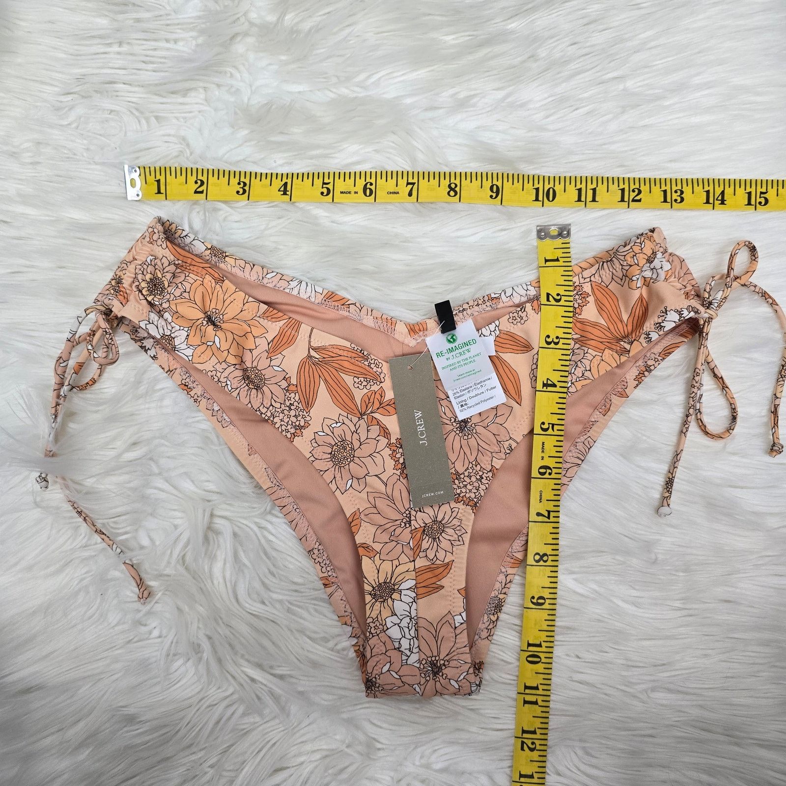 J.Crew J. Crew Hipster curved-waist cheeky bikini bottom floral S Size ONE SIZE - 12 Thumbnail