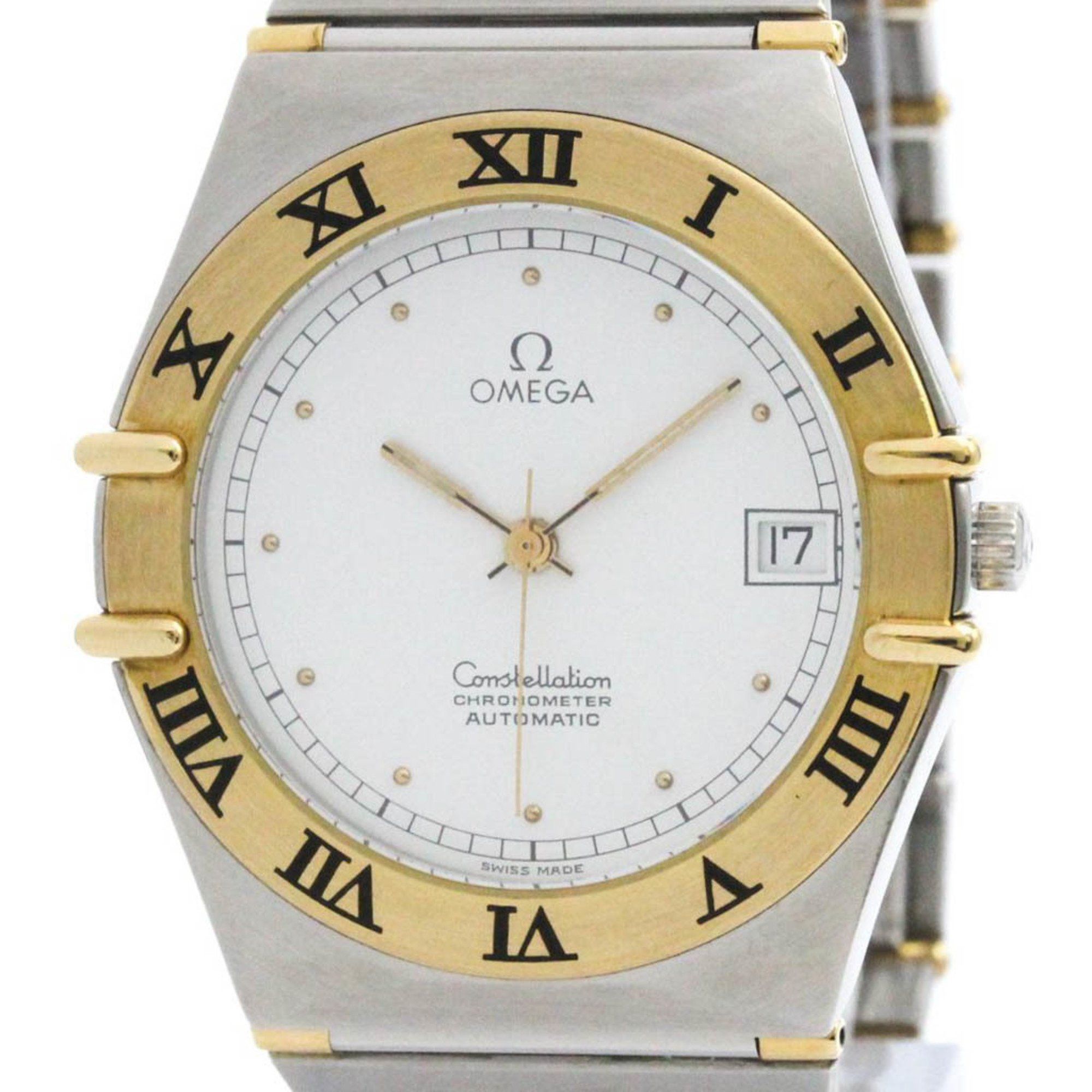 Polished Omega Constellation Automatic Sapphire Back Watch 368.1075 Bf570444 in White, Women's