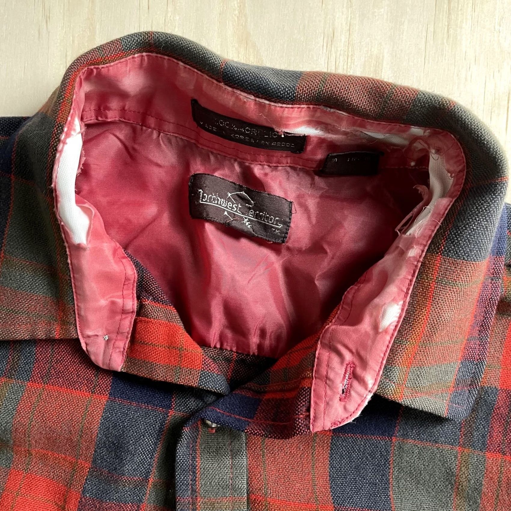 Vintage VINTAGE Northwest Territory Flannel Shirt Mens Large Red Plaid Lined Workwear Size US L / EU 52-54 / 3 - 4 Thumbnail