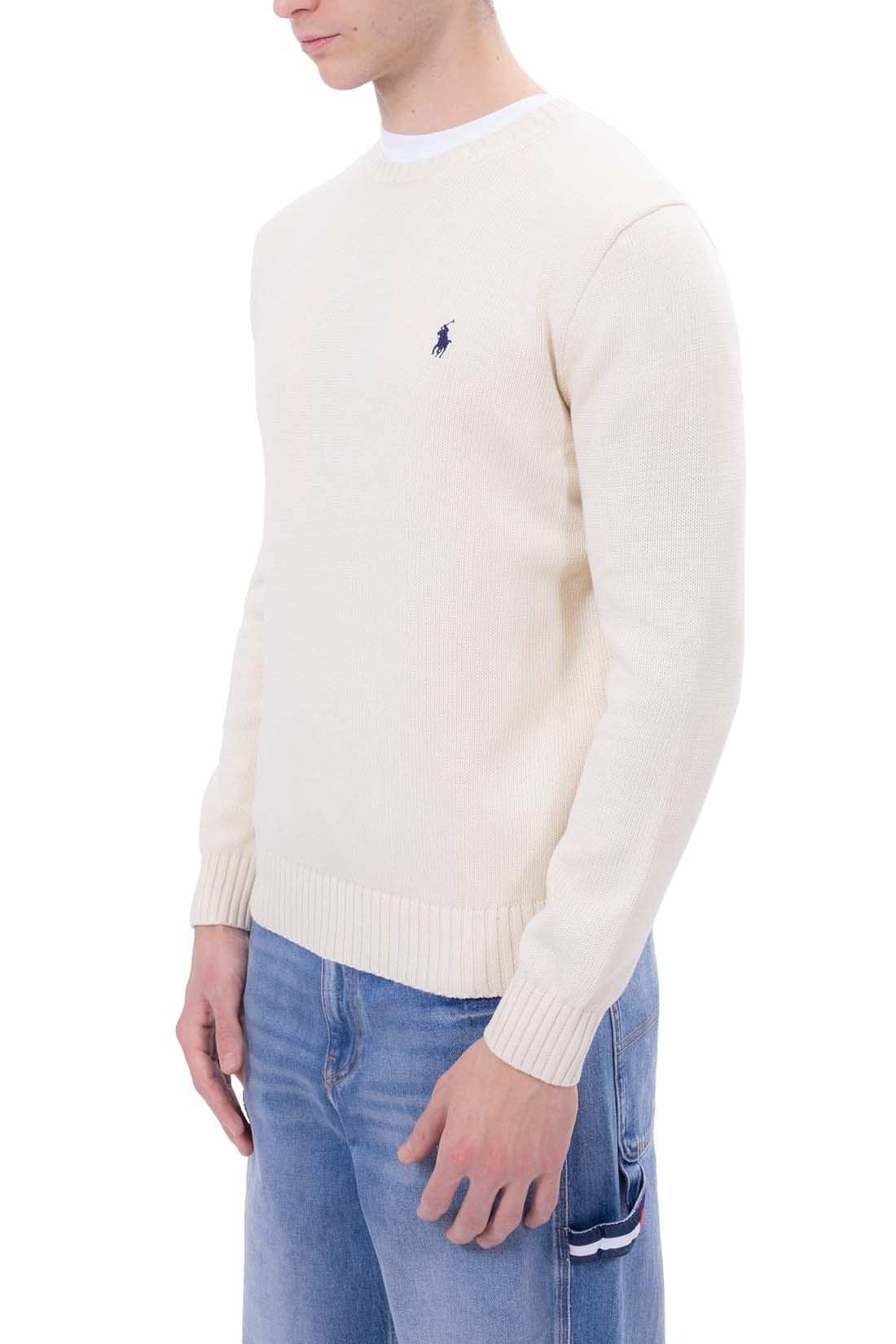 Polo Ralph Lauren o1s22i1n0125 Cotton Sweater in Cream Size US M / EU 48-50 / 2 - 3 Thumbnail