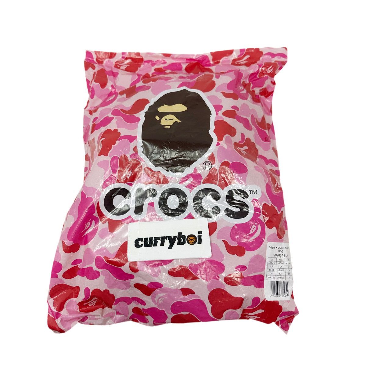 Bape × Crocs Crocs Classic Clog A Bathing Ape ABC Camo Pink Size US 10 / EU 43 - 8 Thumbnail
