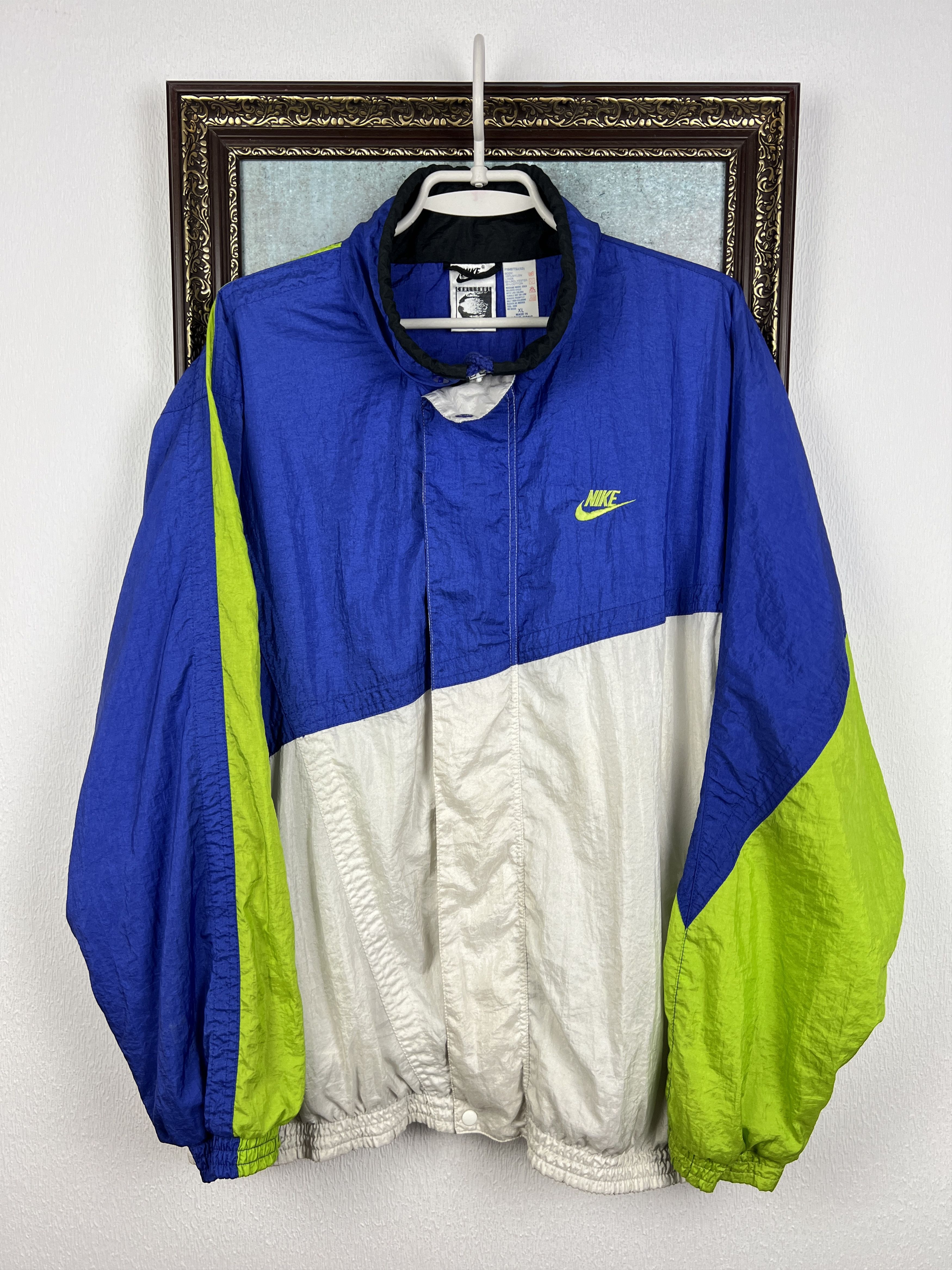 Nike × Vintage Vintage NIKE Challenge Court Denim Jacket - Andre
