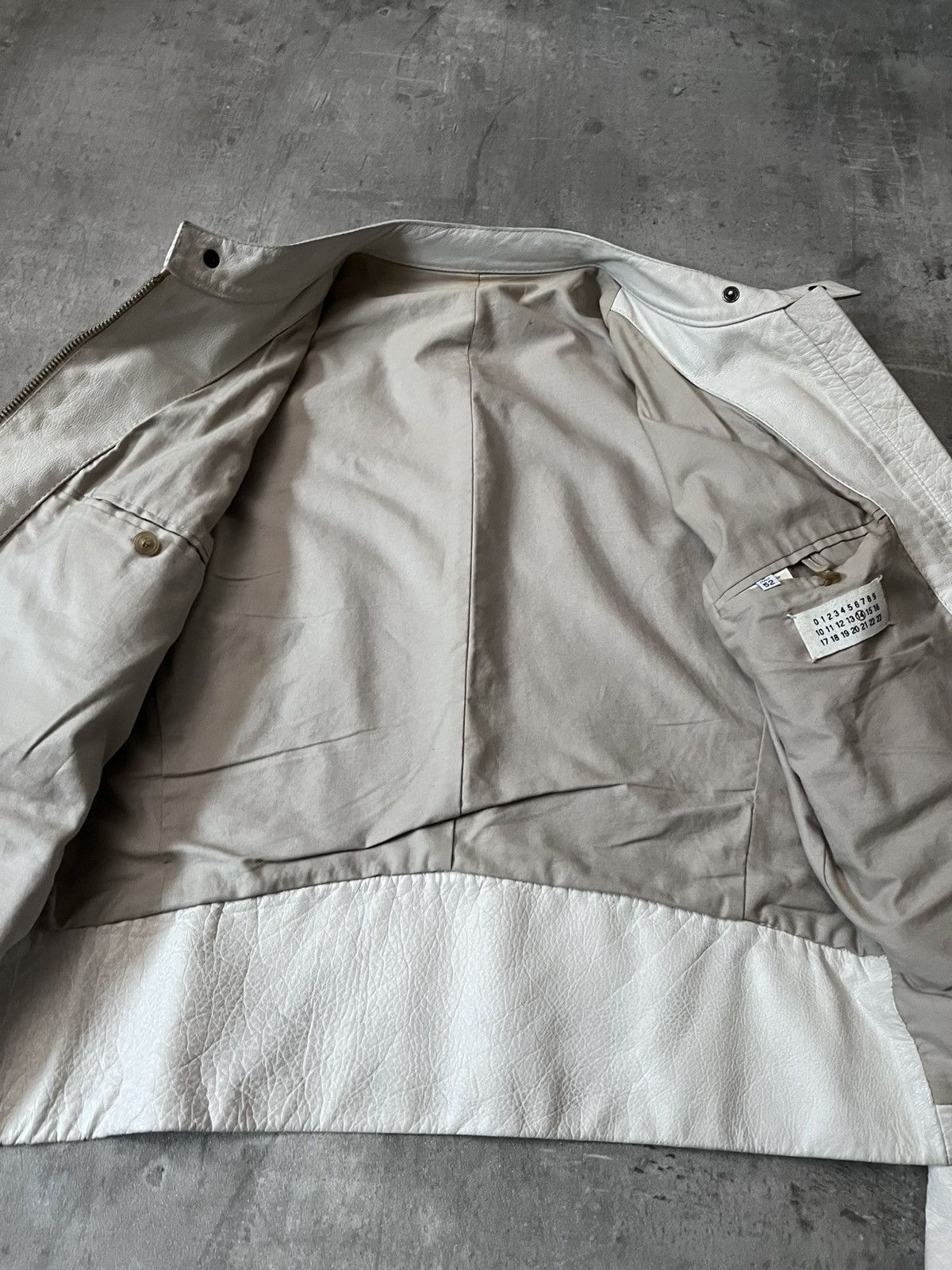 Maison Margiela Maison Margiela S/S 2008 5-zip White Leather Jacket Size US L / EU 52-54 / 3 - 18 Thumbnail