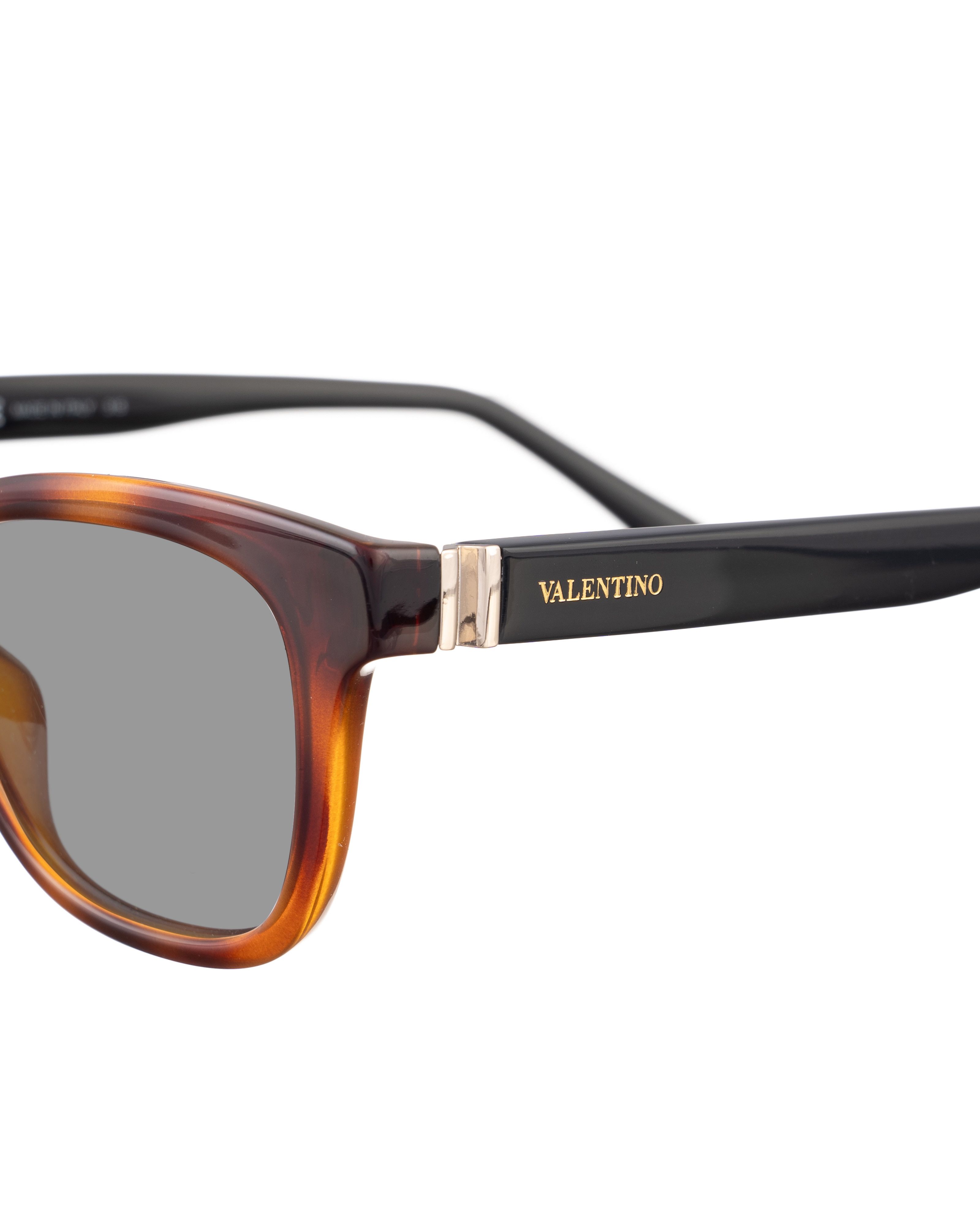 Valentino Valentino 00s Black & Havana Nerd Sunglasses Size ONE SIZE - 1 Thumbnail
