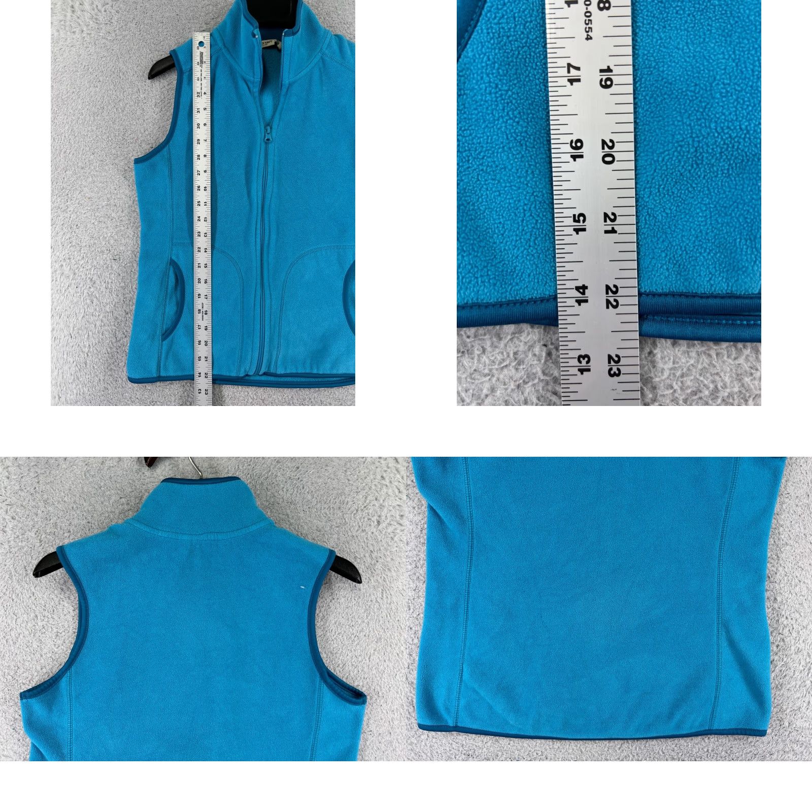 Old Navy VINTAGE Old Navy Vest Womens Small Blue Full Zip Polyester Fleece Full Zip Mock Neck Size S / US 4 / IT 40 - 9 Thumbnail