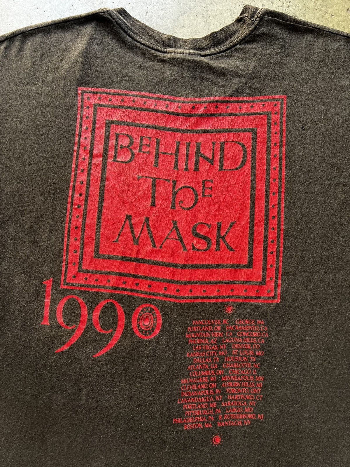 Band Tees 1990 Fleetwood Mac Behind The Mask Tour Band Tee Shirt Size US XL / EU 56 / 4 - 6 Thumbnail