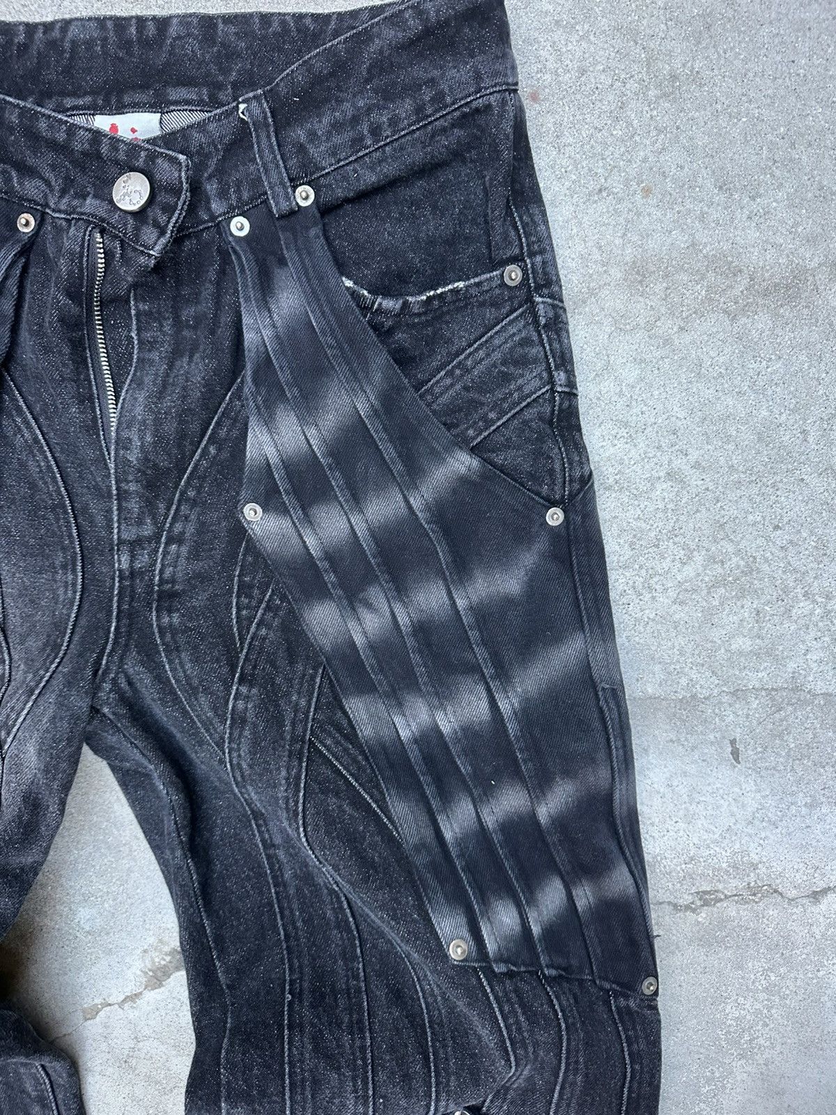 Bad Son Badson black denim pants Size US 30 / EU 46 - 3 Thumbnail