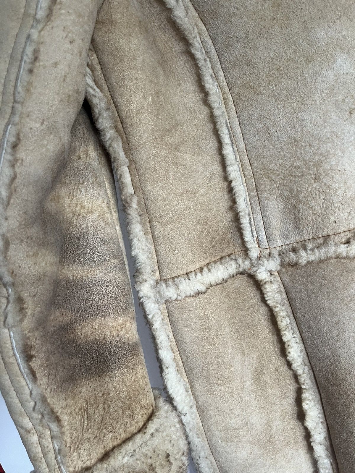 Genuine Leather Shearling Sheepskin Jacket For Woman’s Size L / US 10 / IT 46 - 6 Thumbnail