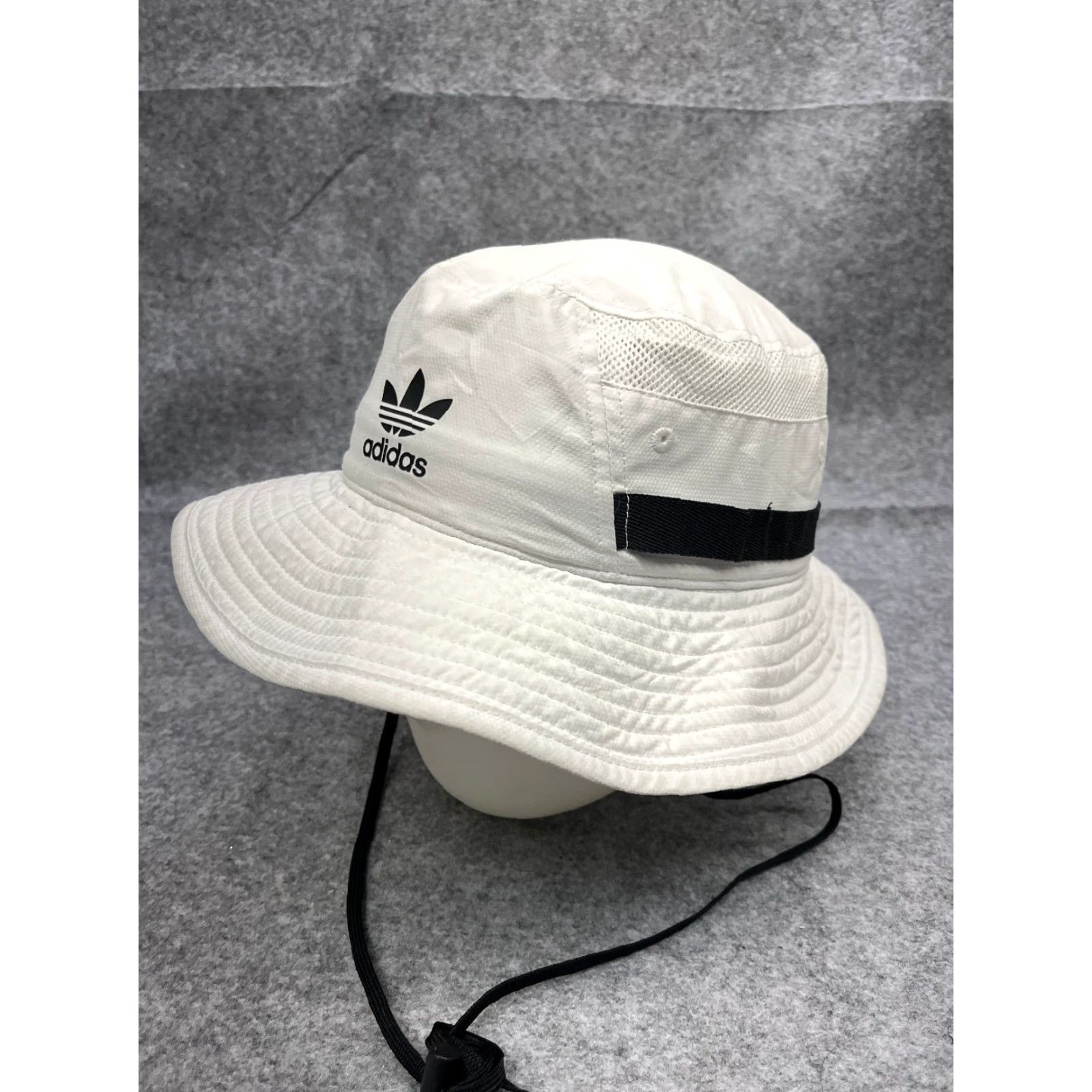 Adidas Adidas Sun Bucket Hat Cap Adult One Size White Polyester Camp Outdoor Size ONE SIZE - 4 Thumbnail