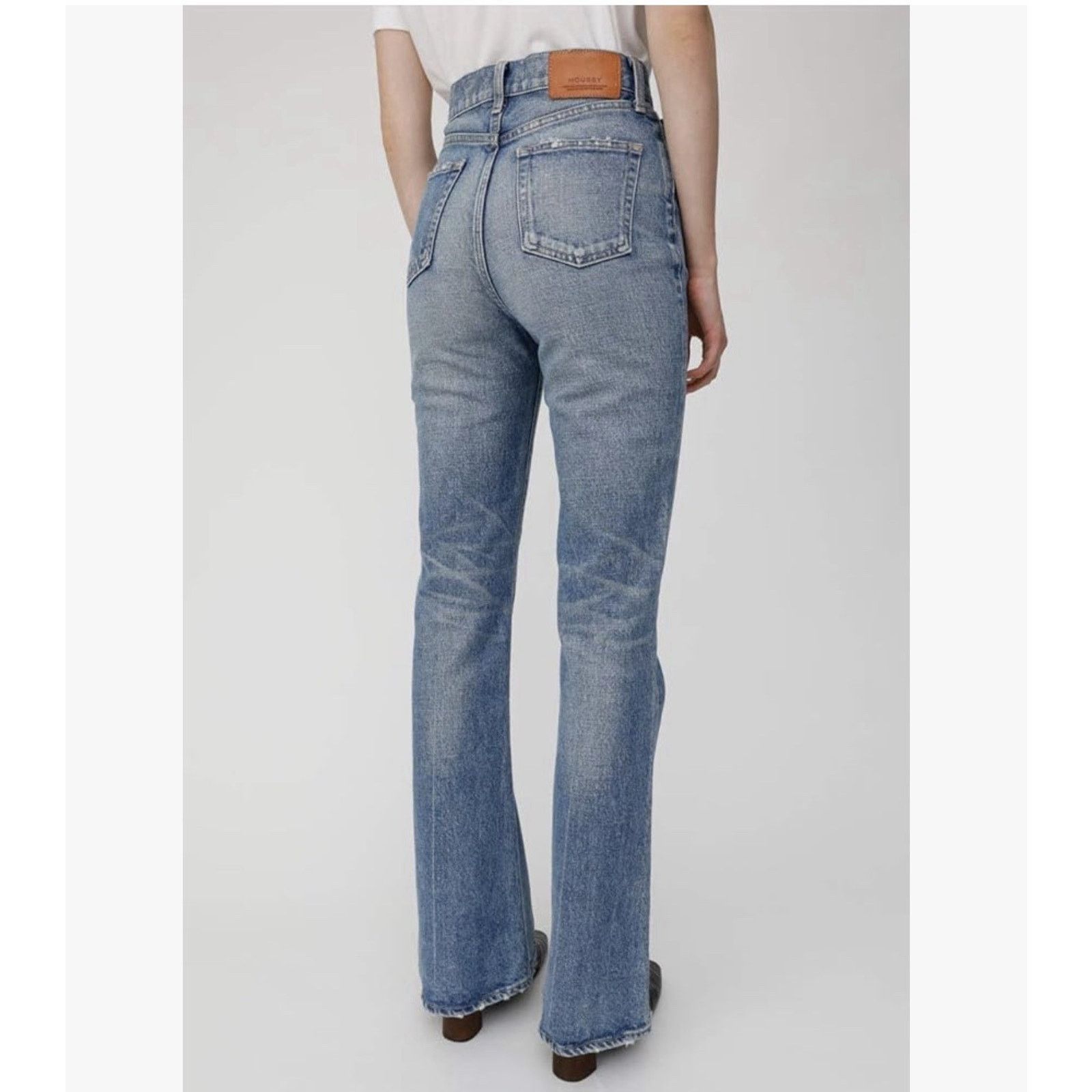MOUSSY Moussy MVS SW Flare Jean Medium Blue Wash Japan Made Sz 25 Size 25" / US 0 / IT 36 - 1 Thumbnail