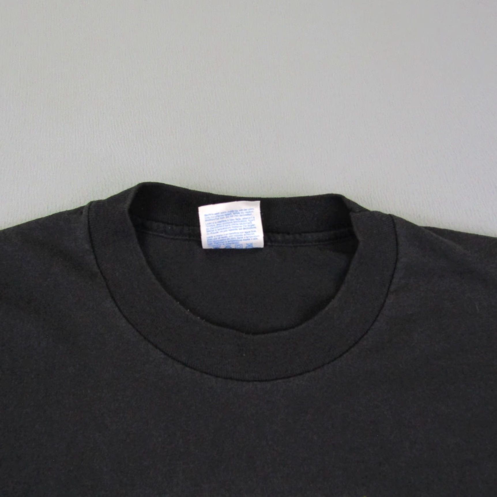 Hanes Vintage Hanes Baseball T-Shirt Men Large Black 90s Sports Graphic Cotton Tee Size US L / EU 52-54 / 3 - 2 Thumbnail