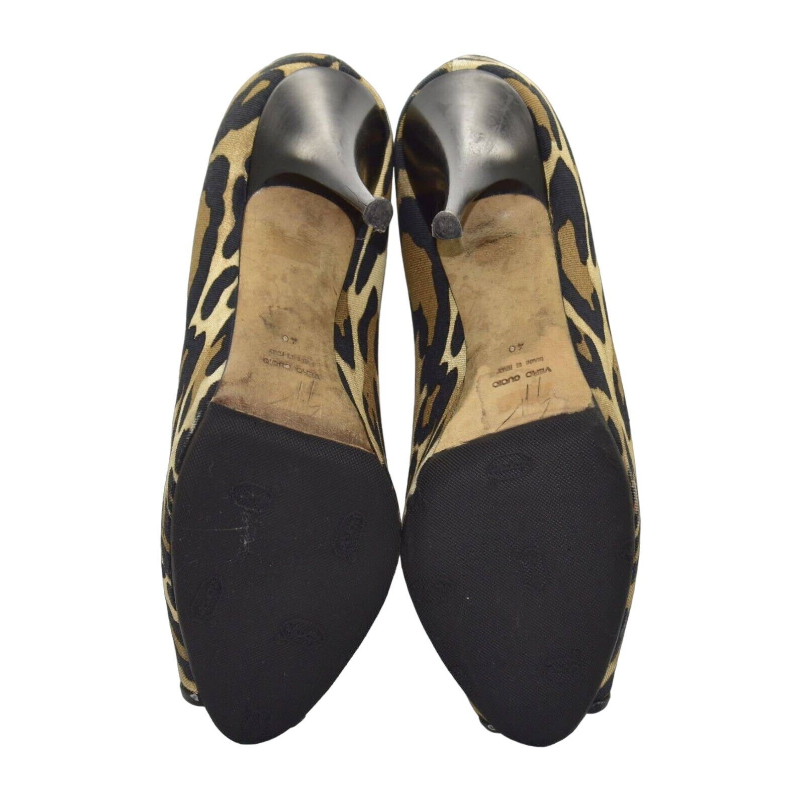 Giuseppe Zanotti B2 GIUSEPPE ZANOTTI Leopard Print Canvas Heels Shoes Size 40 Size US 9 / IT 39 - 6 Thumbnail