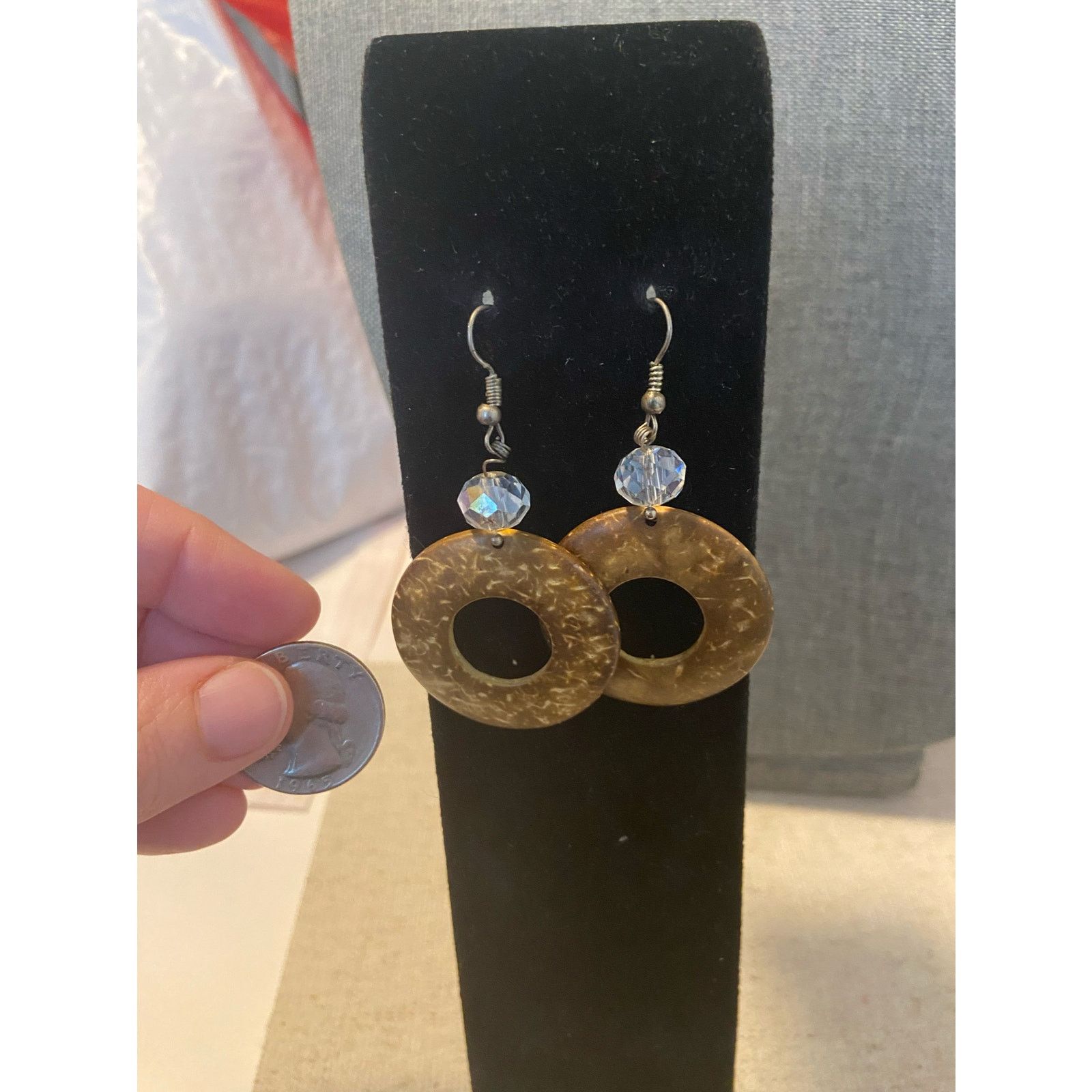 Handmade soapstone earrings Size ONE SIZE - 2 Thumbnail
