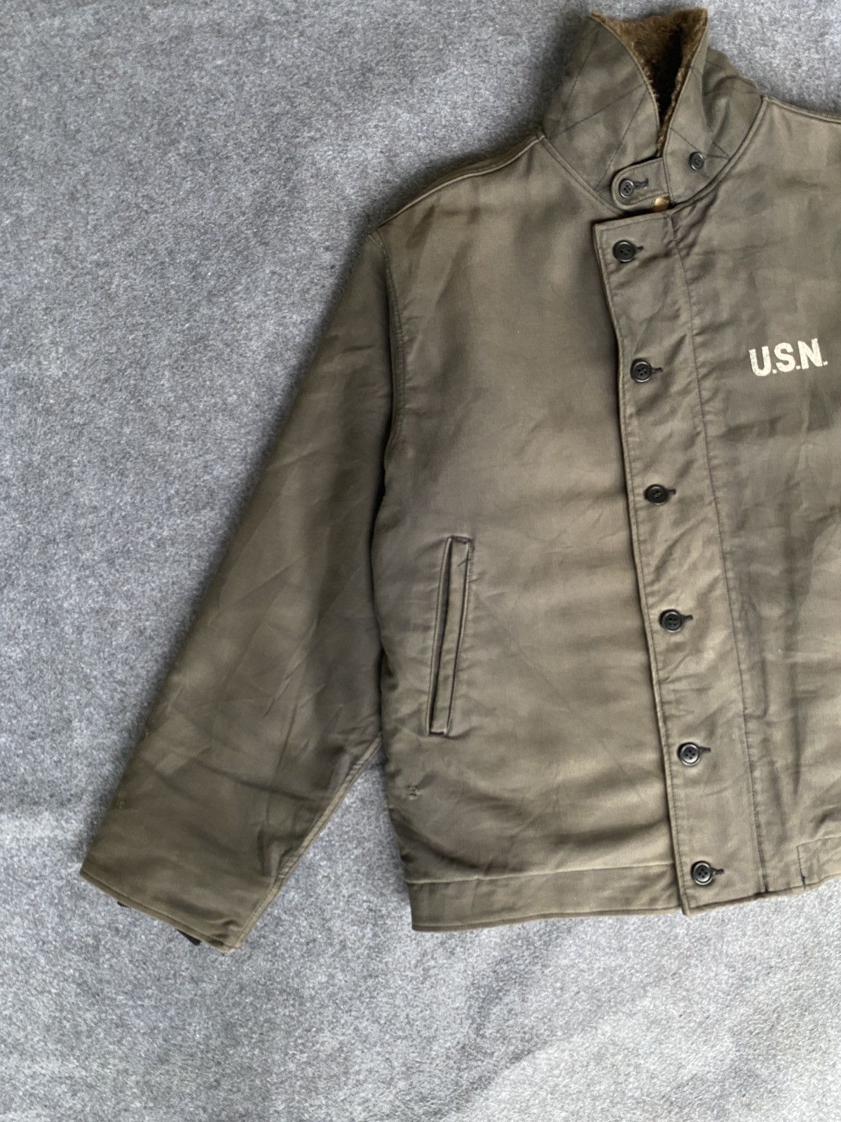 Vintage Vintage usn air force jacket Size US XL / EU 56 / 4 - 2 Thumbnail
