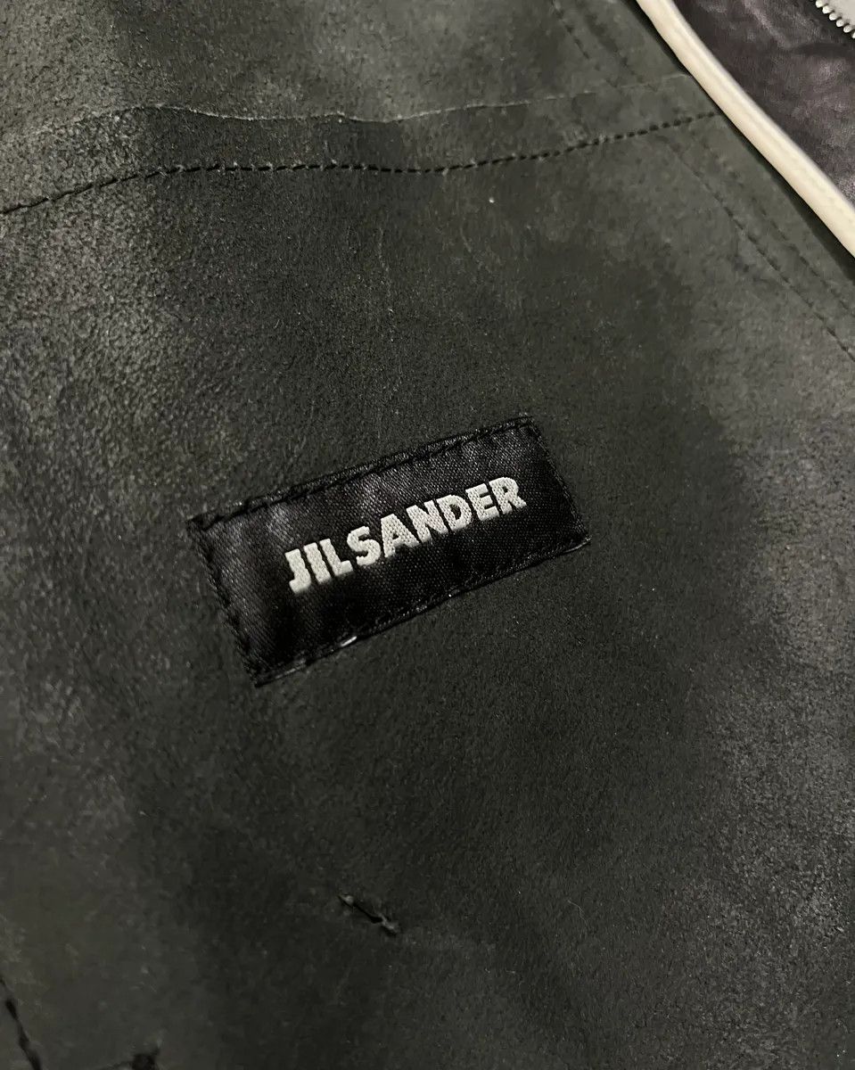 Jil Sander Jil Sander Black Leather Racer Jacket Size US M / EU 48-50 / 2 - 9 Thumbnail