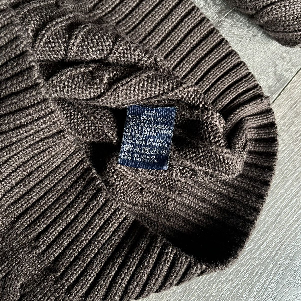 Polo Ralph Lauren Vintage 90s Polo Ralph Lauren Sport Cable Knit Sweater Logo Size L / US 10 / IT 46 - 6 Thumbnail