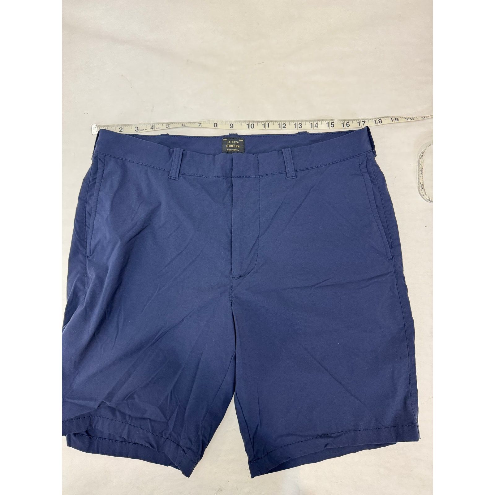 J.Crew J. Crew Stretch Chino Shorts Blue Nylon Men's Size 34 Size US 34 / EU 50 - 3 Thumbnail