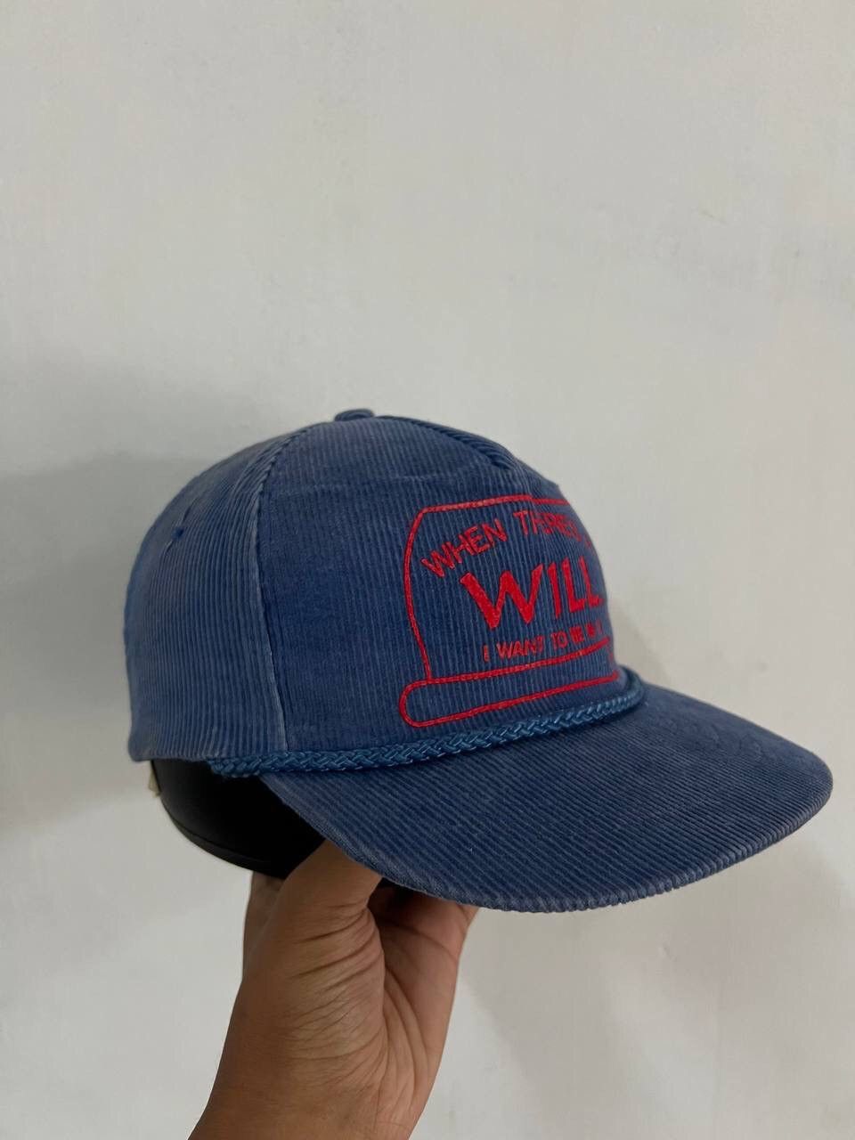 Vintage Vintage When There’s A will Corduroi Hat Size ONE SIZE - 1 Thumbnail