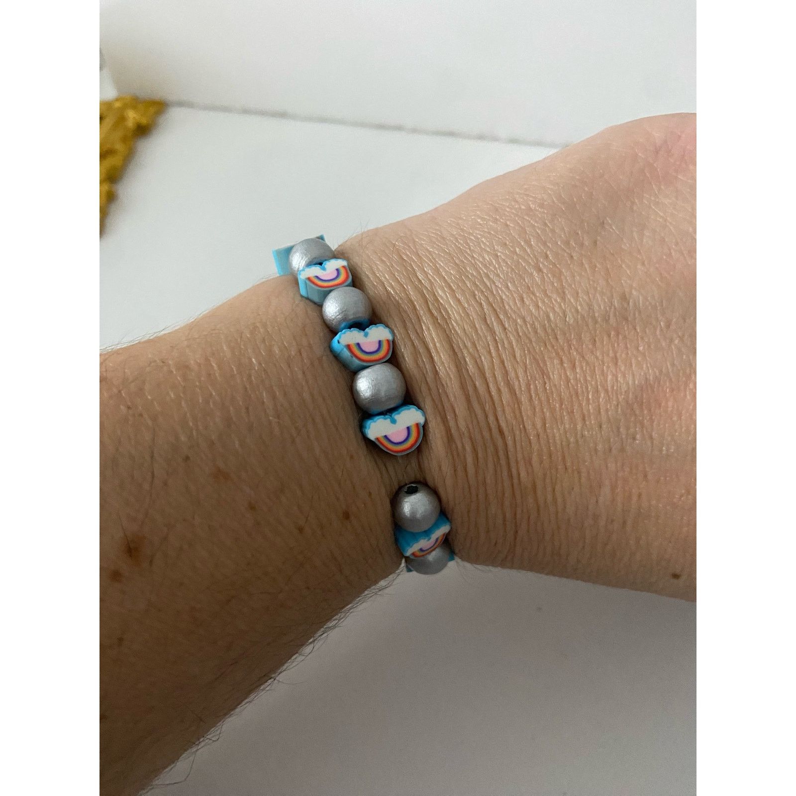 Handmade rainbow bead bracelet Size ONE SIZE - 1 Thumbnail