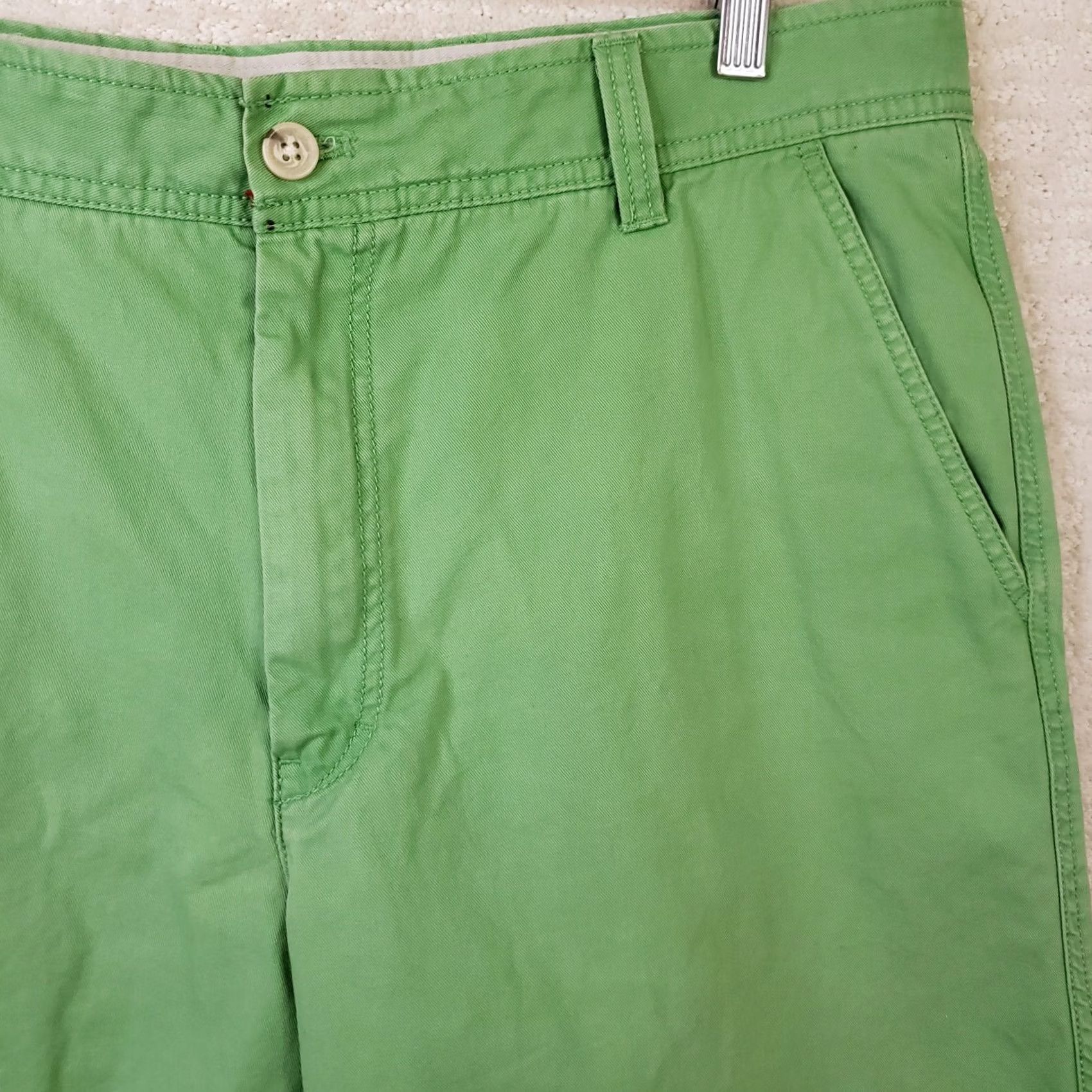 Izod IZOD Saltwater Shorts Mens 36x9 Green Casual Relaxed Size US 36 / EU 52 - 4 Thumbnail