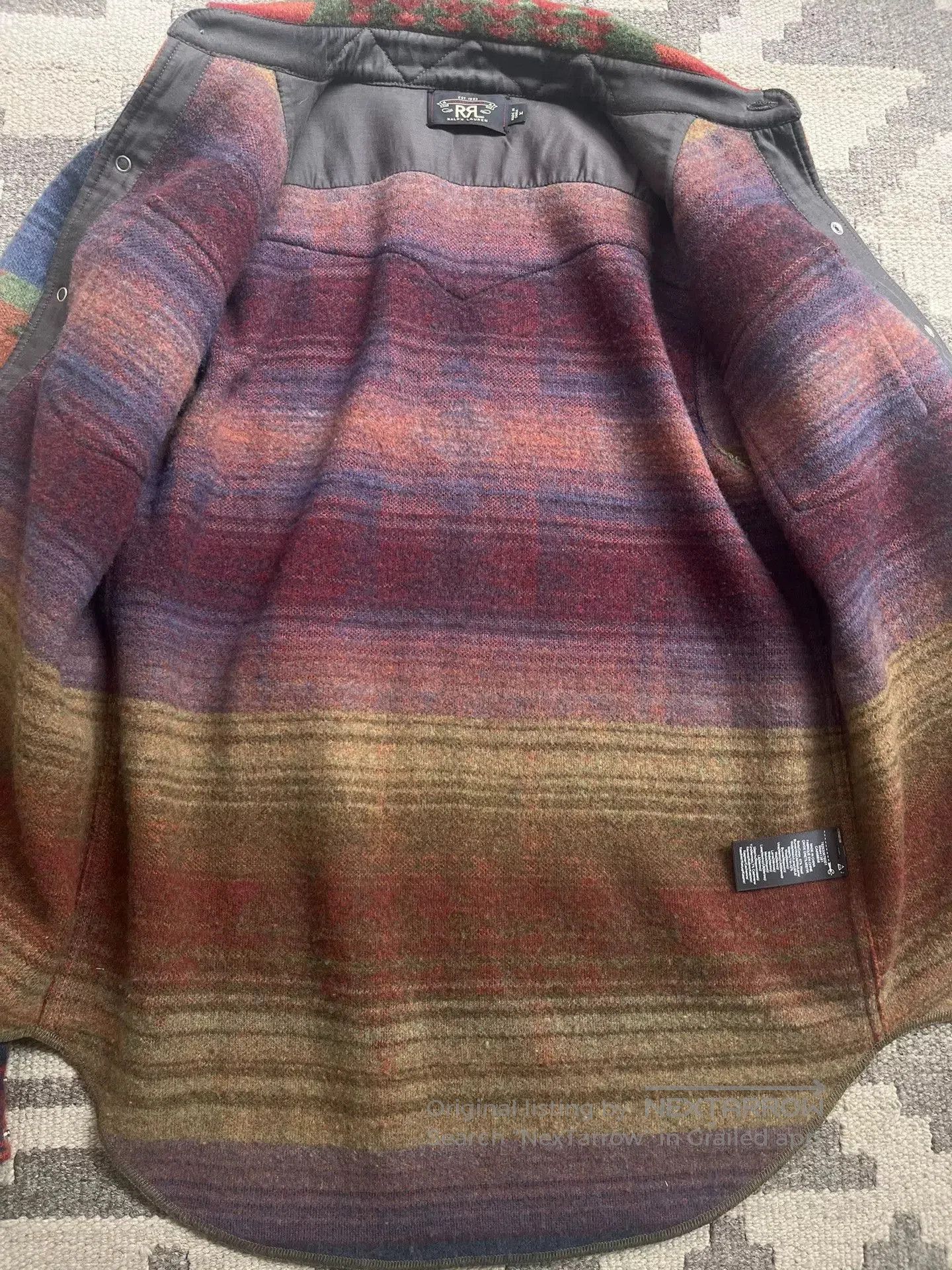 RRL Ralph Lauren Ralph Lauren RRL Wool Southwest Shirt. Size US M / EU 48-50 / 2 - 4 Thumbnail