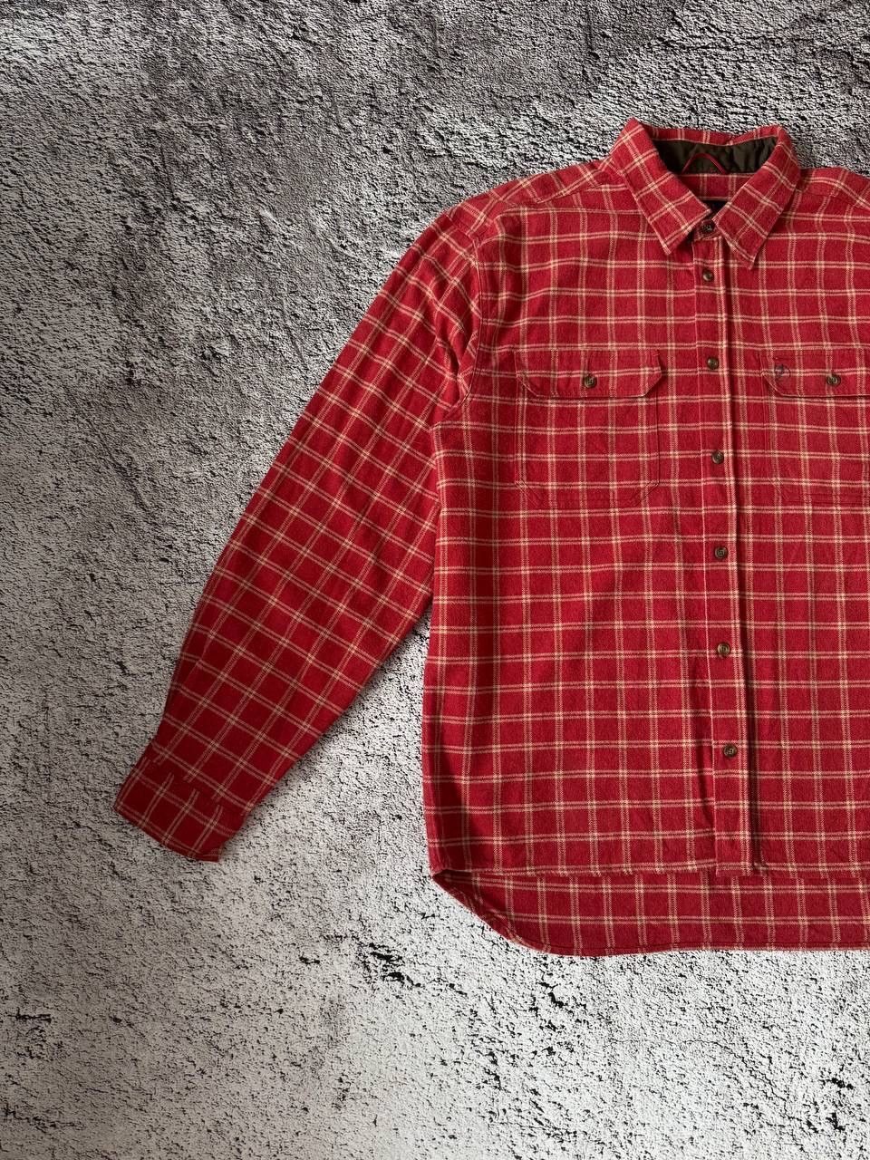 Fjallraven × Vintage Vintage Fjällräven Checkered Flannel Shirt Red XXL Size US XXL / EU 58 / 5 - 2 Thumbnail
