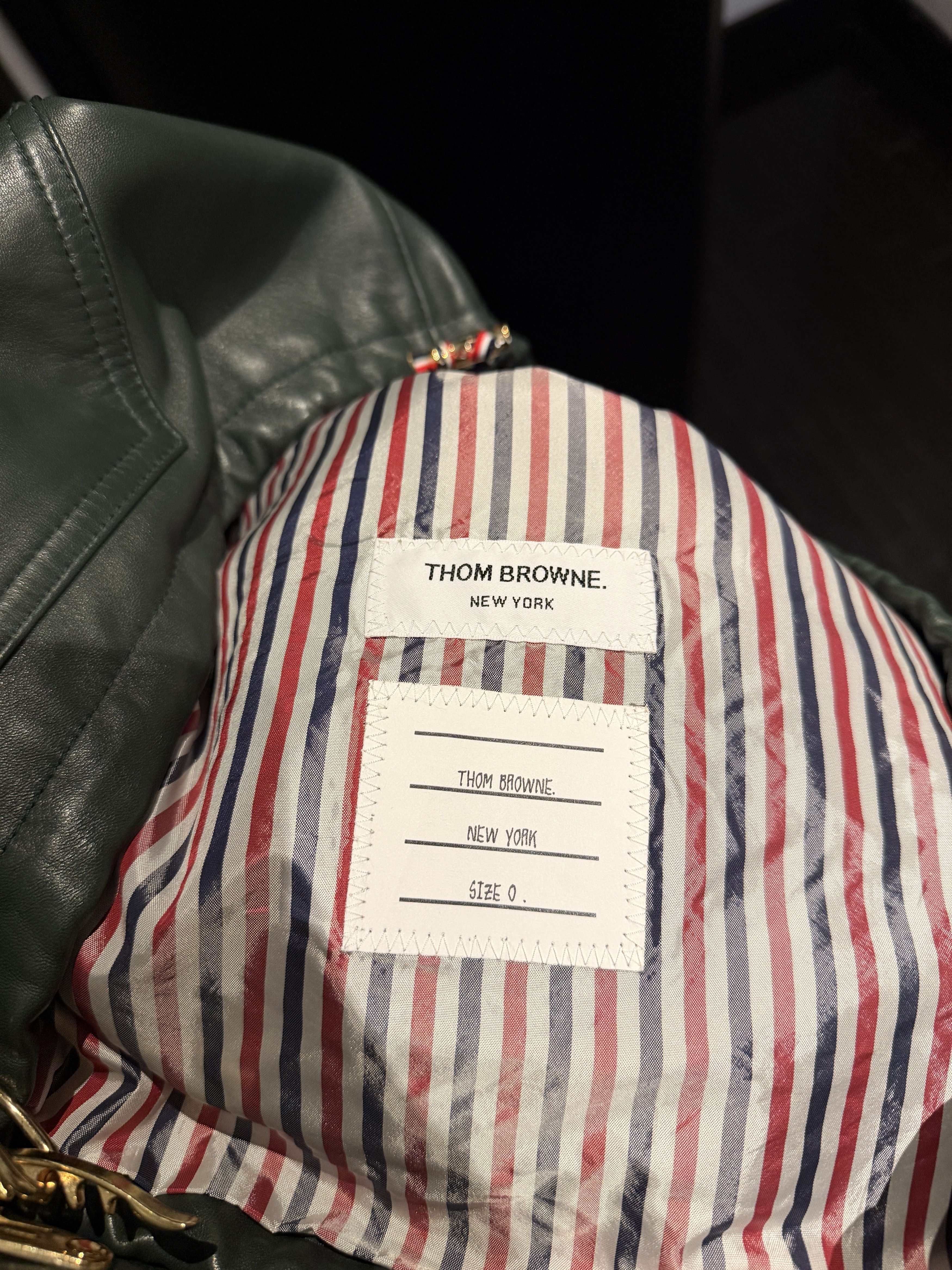 Thom Browne Thom Browne Leather Parka Size US M / EU 48-50 / 2 - 8 Thumbnail