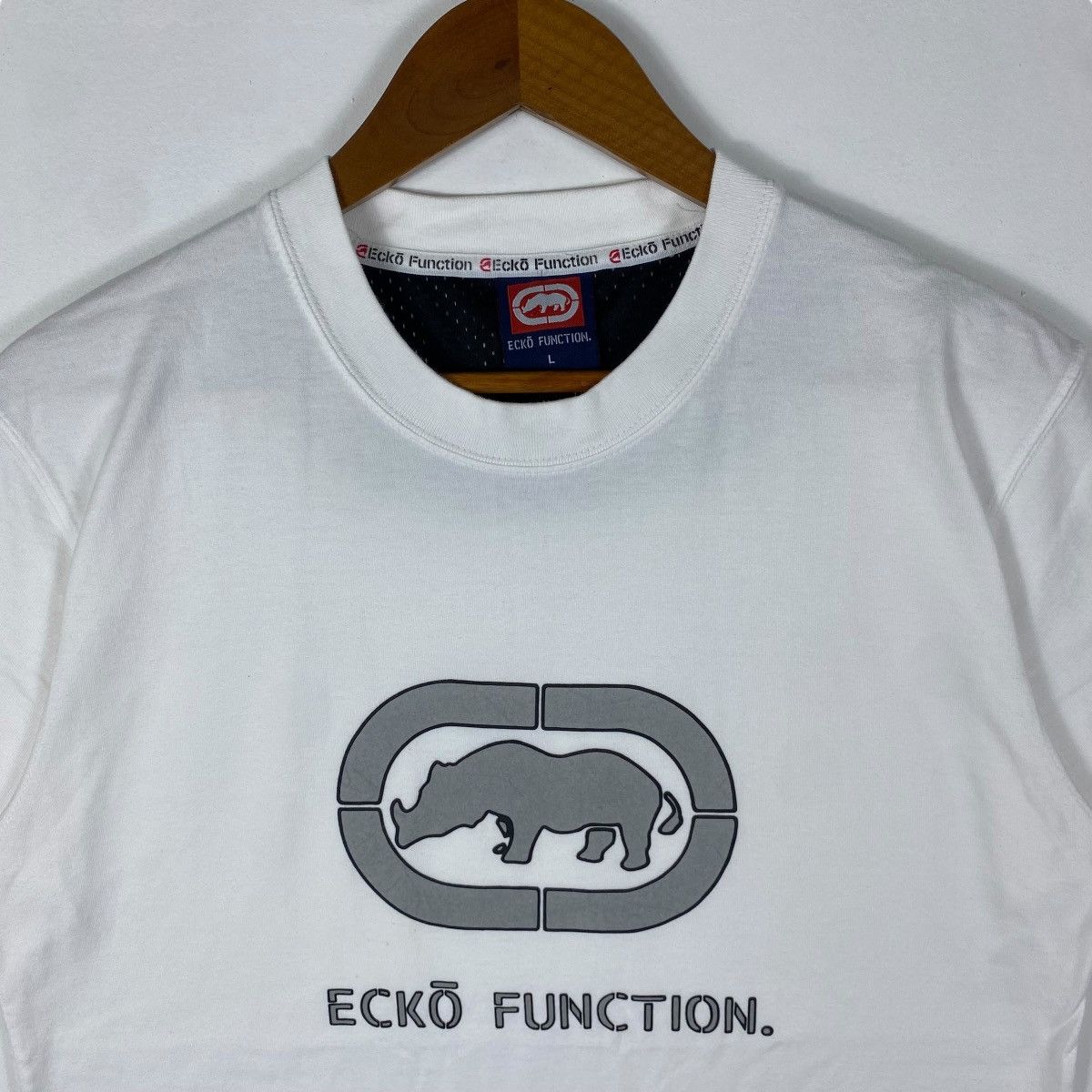Ecko Unltd. × Vintage Vintage 00's ECKO FUNCTION Bold Logo Graphic Tee Shirt Size US L / EU 52-54 / 3 - 2 Thumbnail