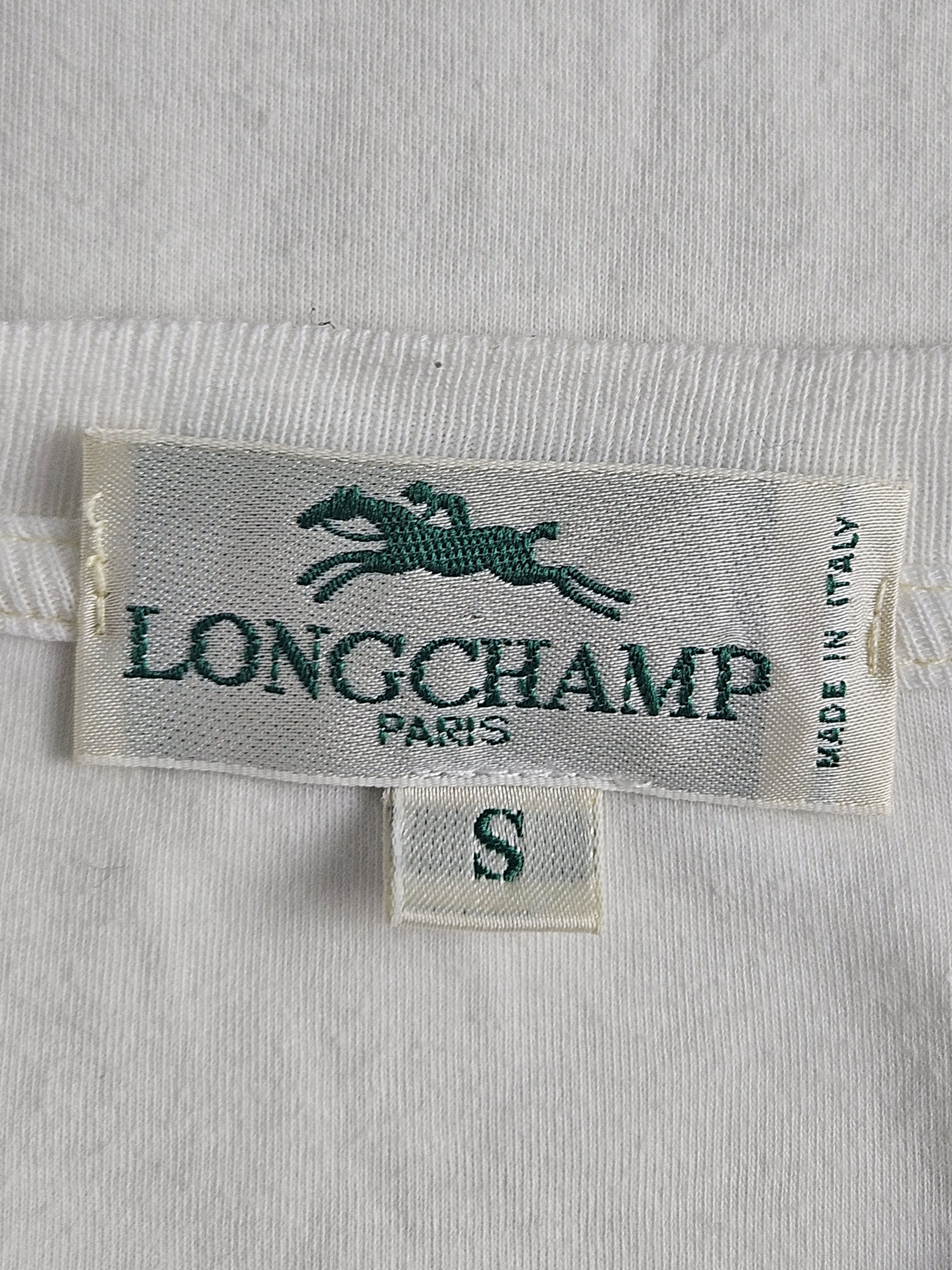 Longchamp Vintage Longchamp Paris Embroidery Tee shirt Size US S / EU 44-46 / 1 - 4 Thumbnail